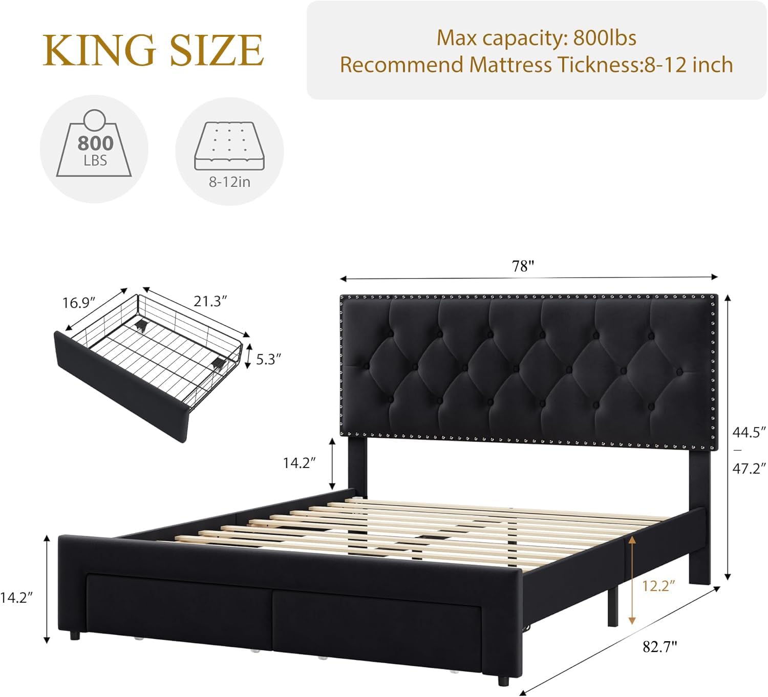 Qeetex LHF-BED-PHK-33FXLUT6 beds - View #2