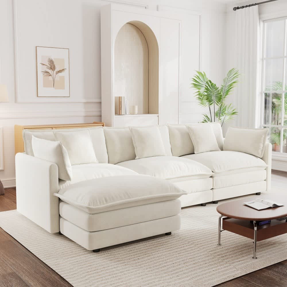 Coolbibila NERA-SOFA-WHITE Sofas-Loveseats - View #4