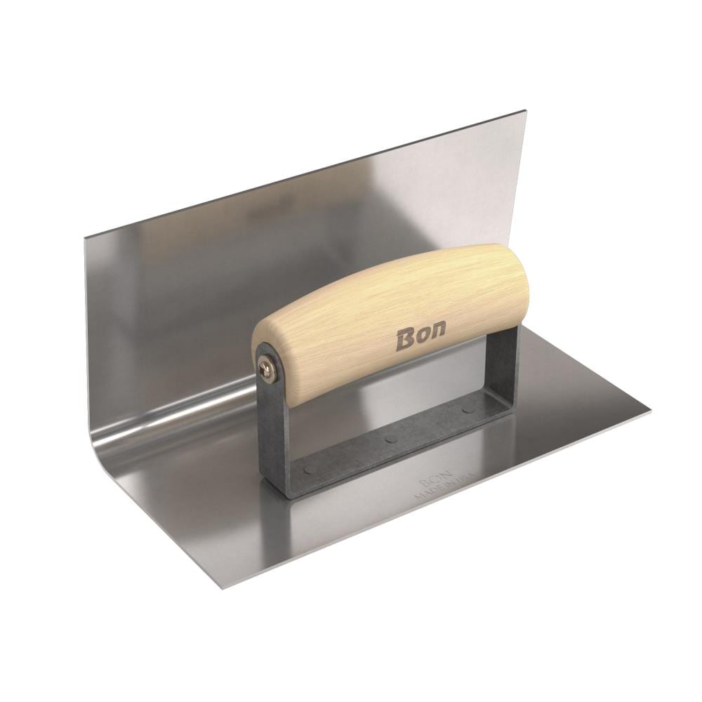 Bon Tool 12-410 8-Inches x 4-Inches Stainless steel Concrete Edger with 4-Inches Radius