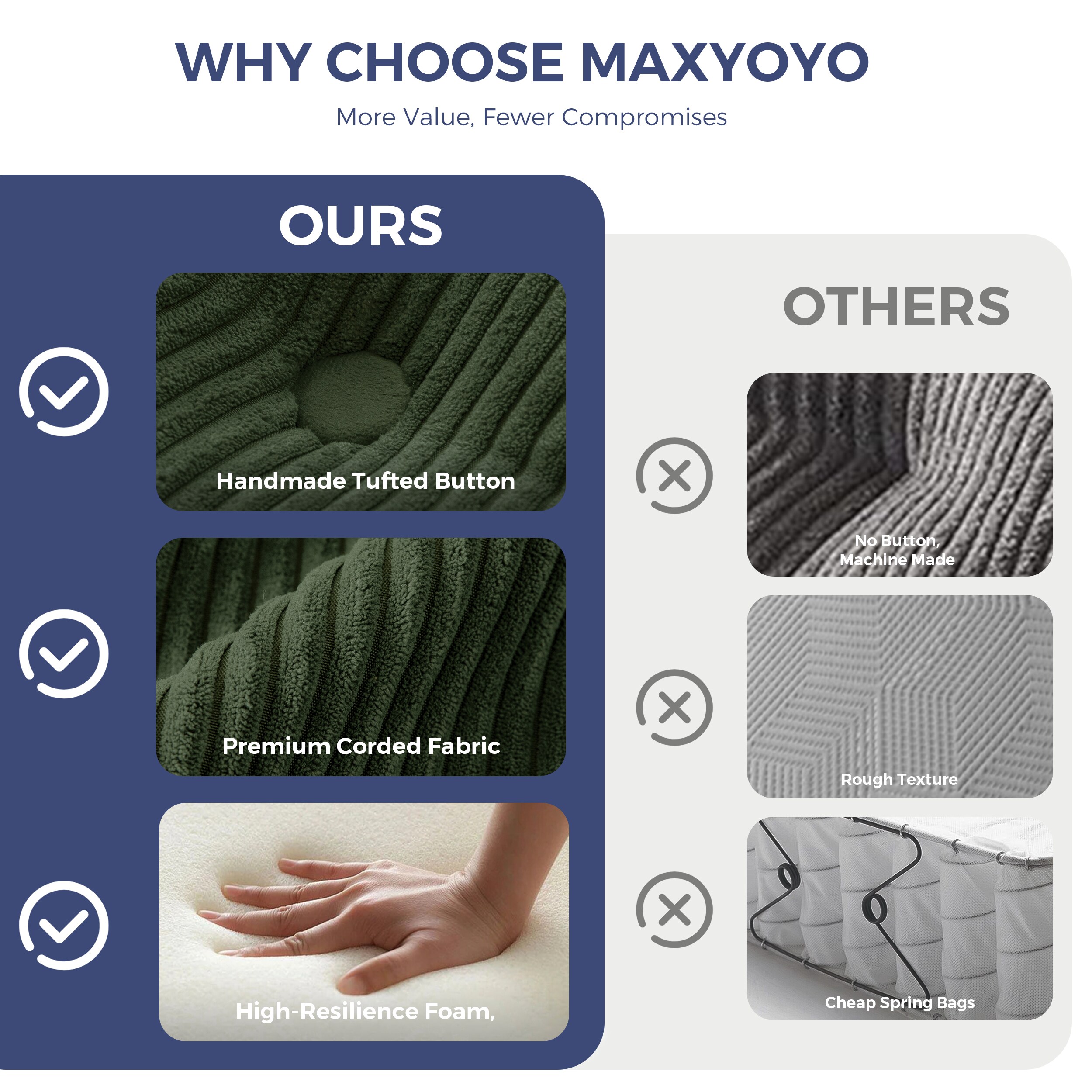 MAXYOYO M1-A121-GREEN+104 Sofas-Loveseats - View #7