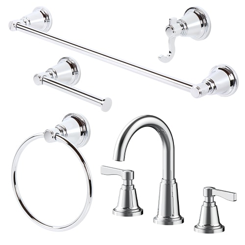 20 Metal Toilet Brush and Holder Nu Steel Finish: Chrome