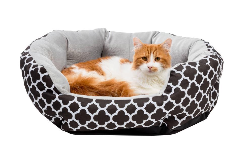 Duck River Textile Rectangular Black Polyester Orthopedic Dog Bed 