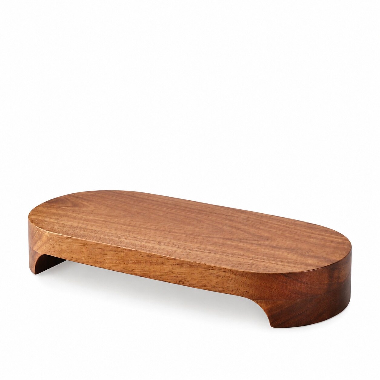 Aoibox - 1 Pack Natural Acacia Wood Riser Soap Dish Pedestal Display Stand for Bathroom Vanity a...