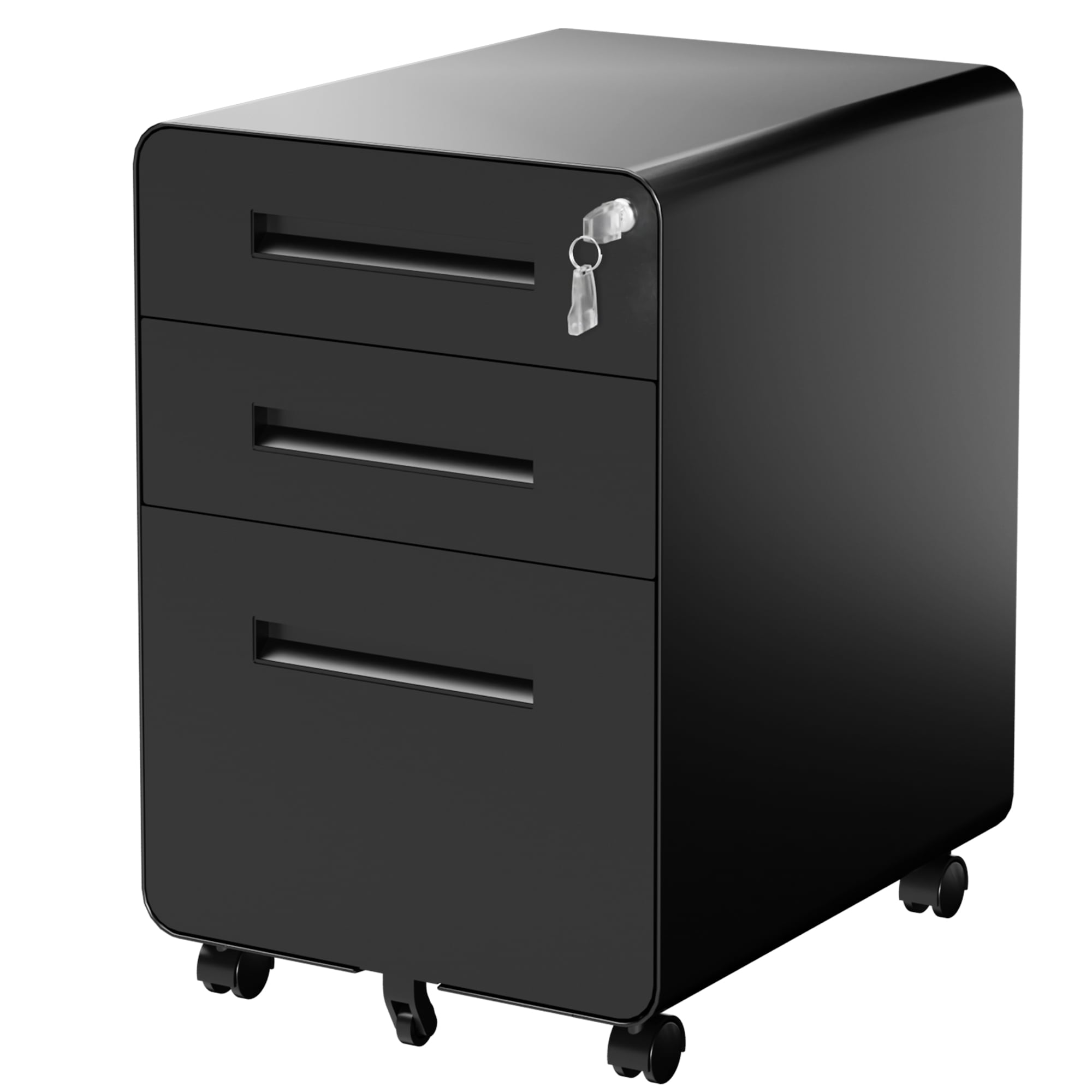 Kahomvis Black Office Cabinet in the Office Cabinets department at ...
