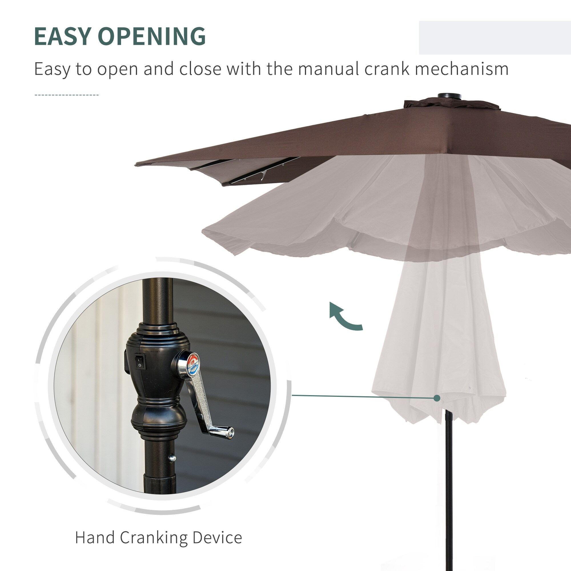 Outsunny 84D-100BN Umbrellas-2 - View #7
