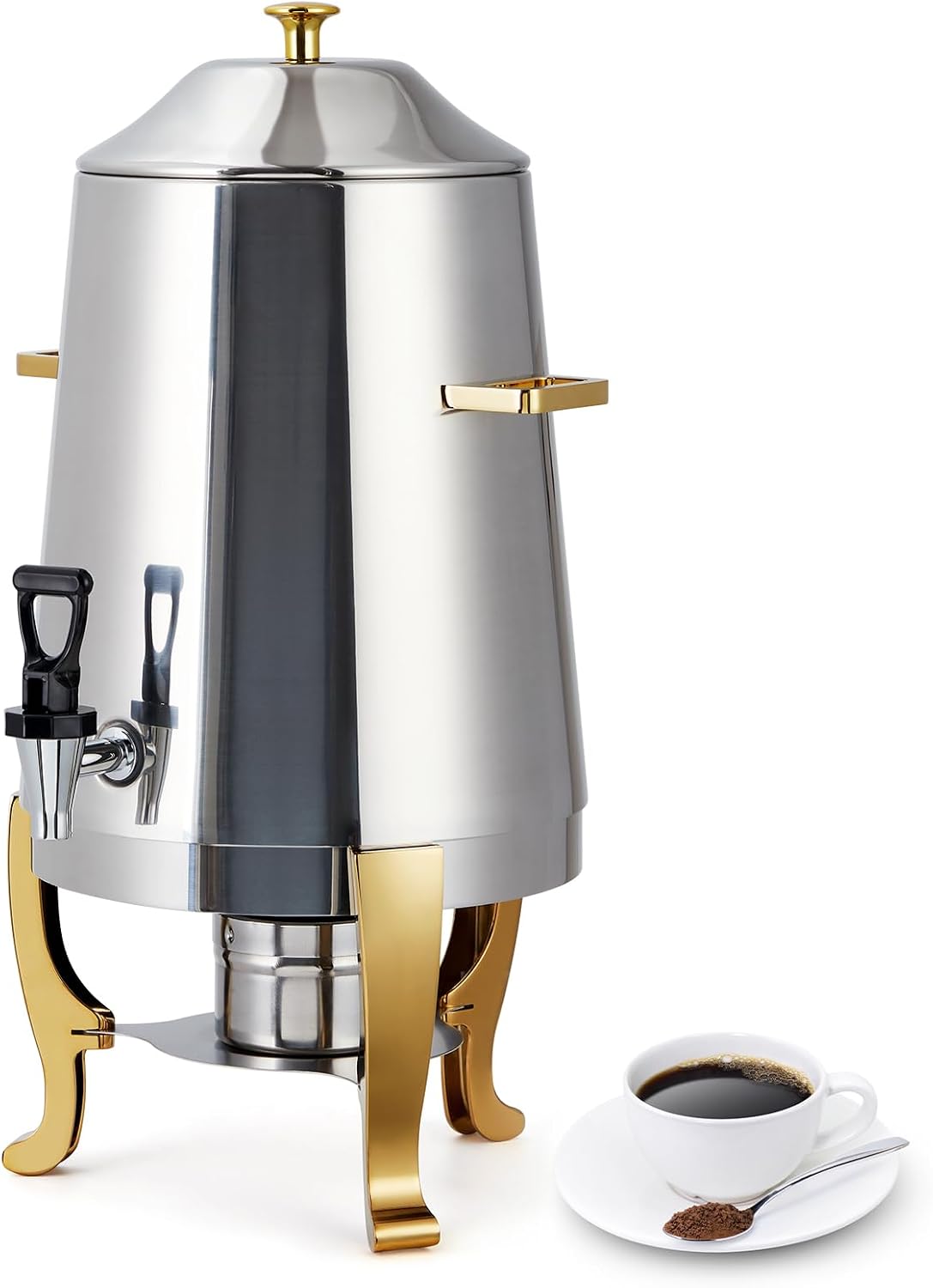 GarveeLife Stainless Steel Insulated Beverage Dispenser Hot  Cold Drink Server Commercial Catering Events  Parties Easy to Clean