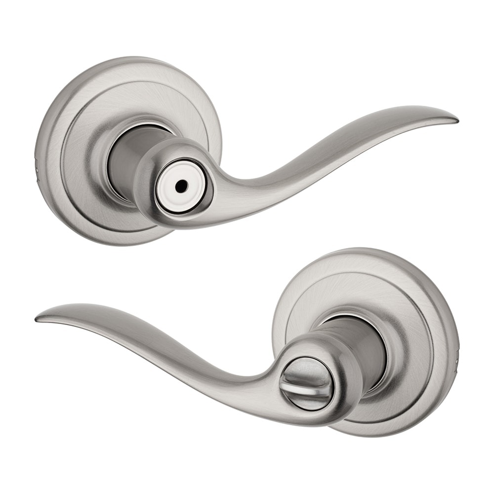 Kwikset Signature Series 730TNL 15 CP Tustin Satin Nickel Interior Bed/Bath Privacy Door Handle