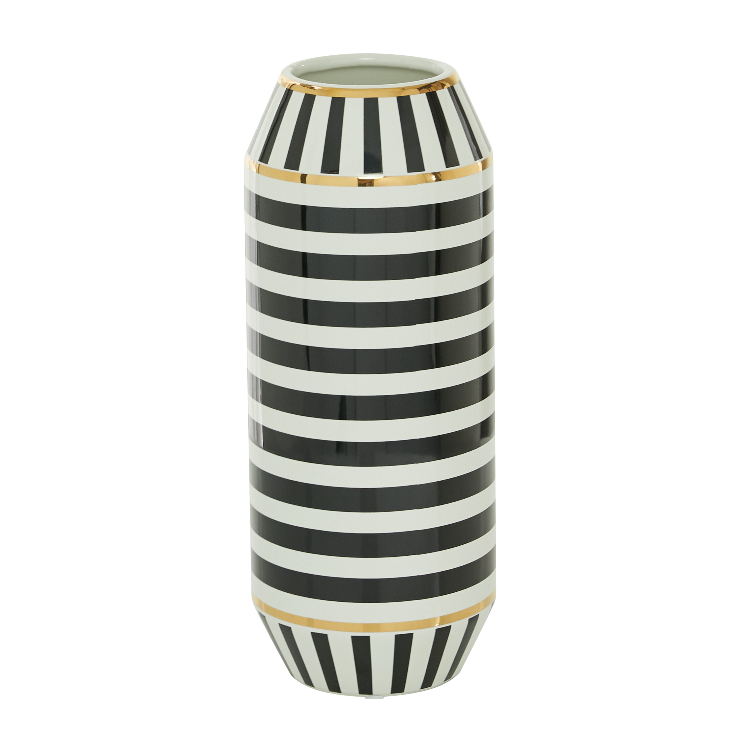 Black and White Ceramic Bouquet Table Vase