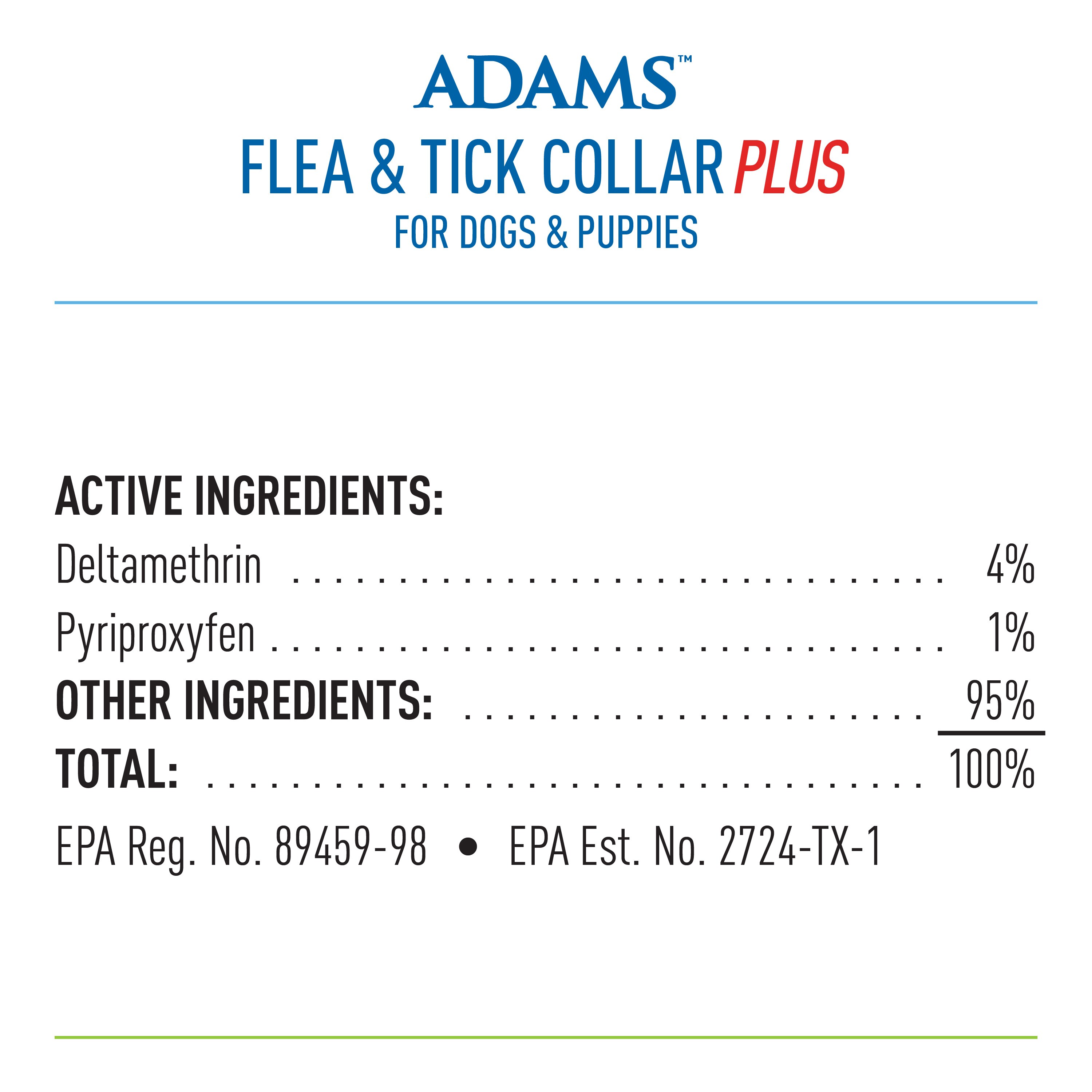 Adams Flea And Tick Plus For Dogs And Puppies Collar Flea And Tick