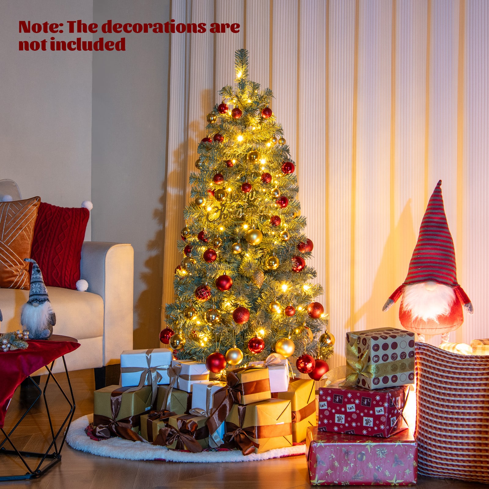 WELLFOR HYG24077US Artificial-Christmas-Trees - View #2