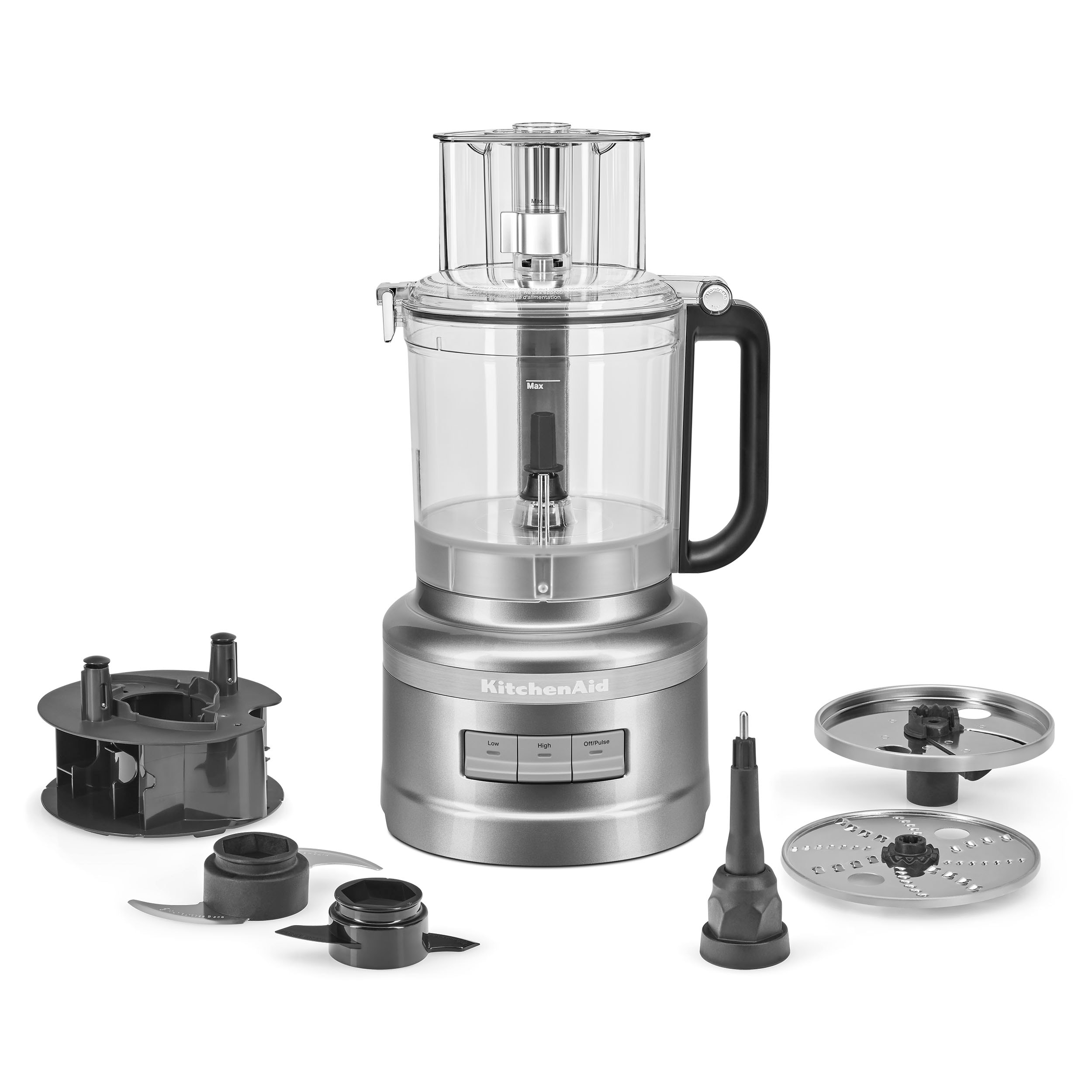 nutribullet NBP50100 Food Processor 450-Watts with 7-Cup Capacity and  Stainless Steel Slice, Shred, Chop and Dough Attachments, Black