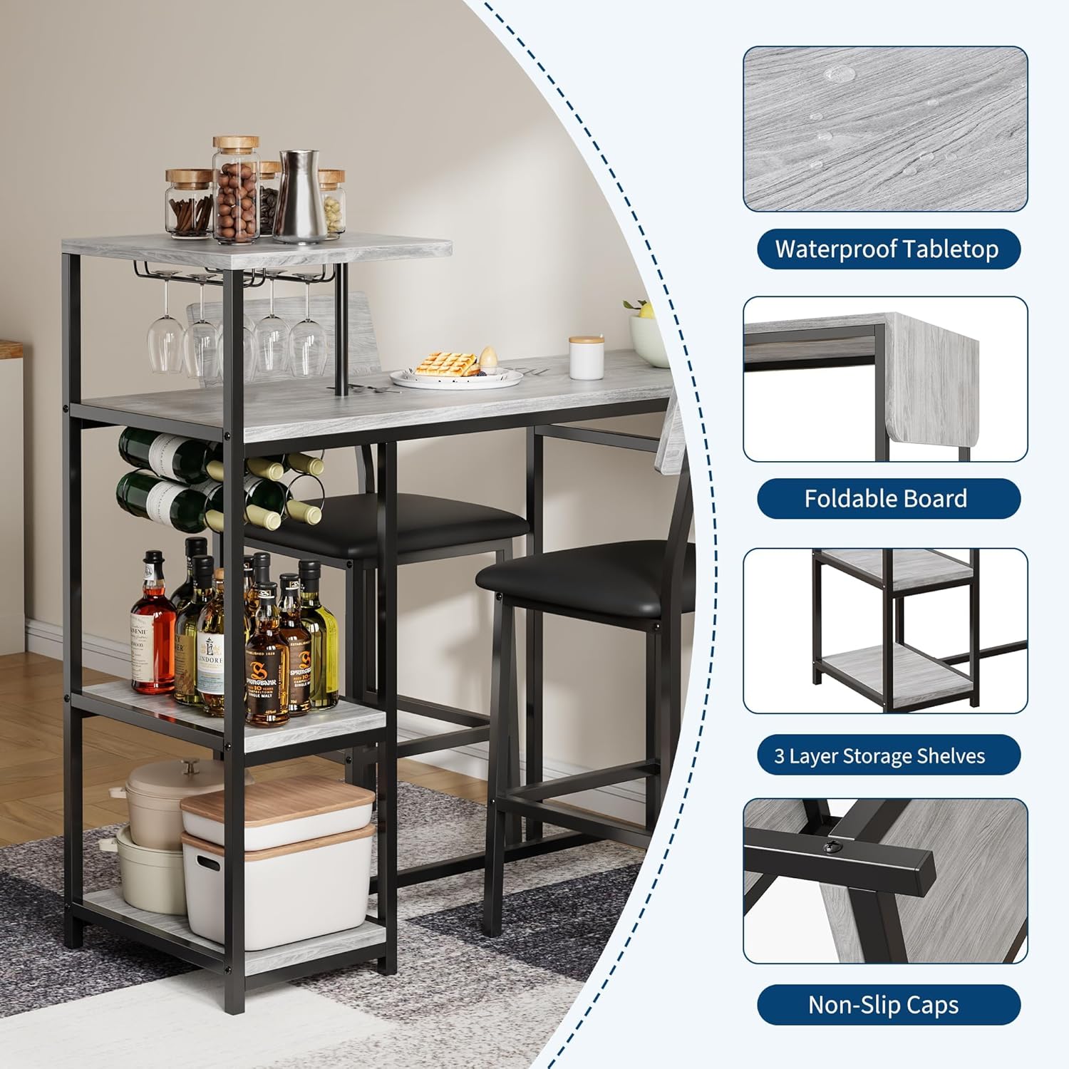 Garvee JMH0131-PHK-34V8WBTX Dining-Tables - View #4