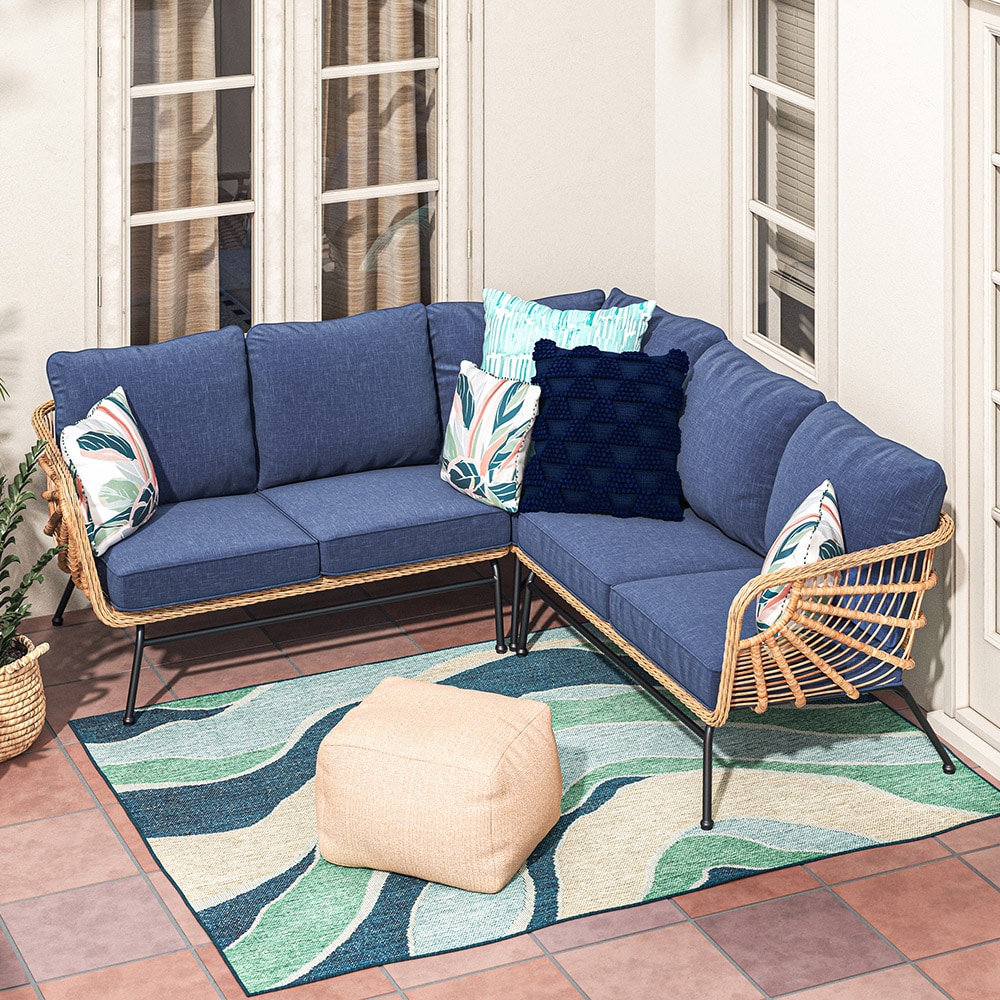Origin 21 Sarasota Key 3-Piece Wicker Patio Conversation Set