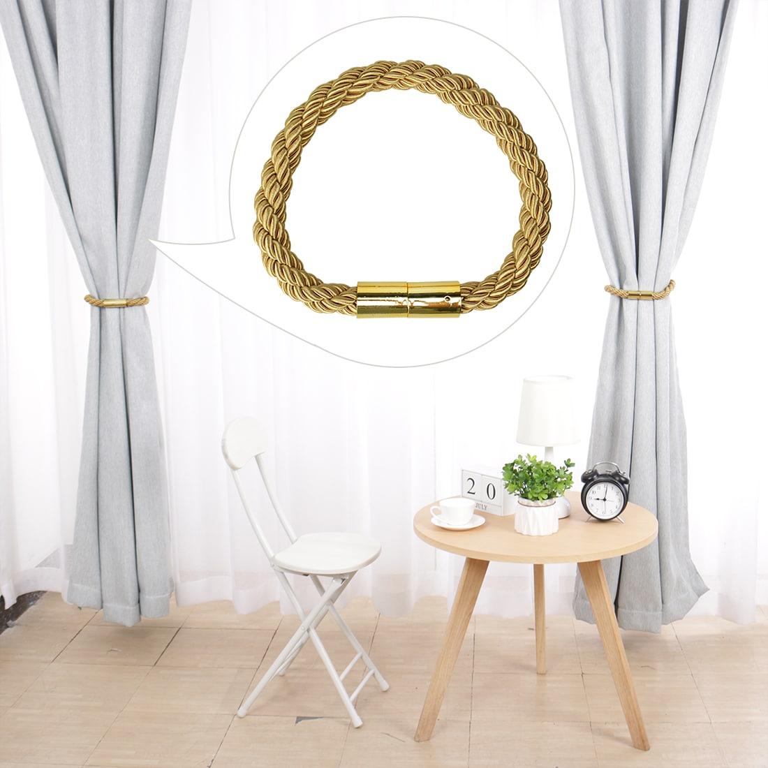 Unique Bargains S25093001UX5447 Curtain-Holdbacks - View #6
