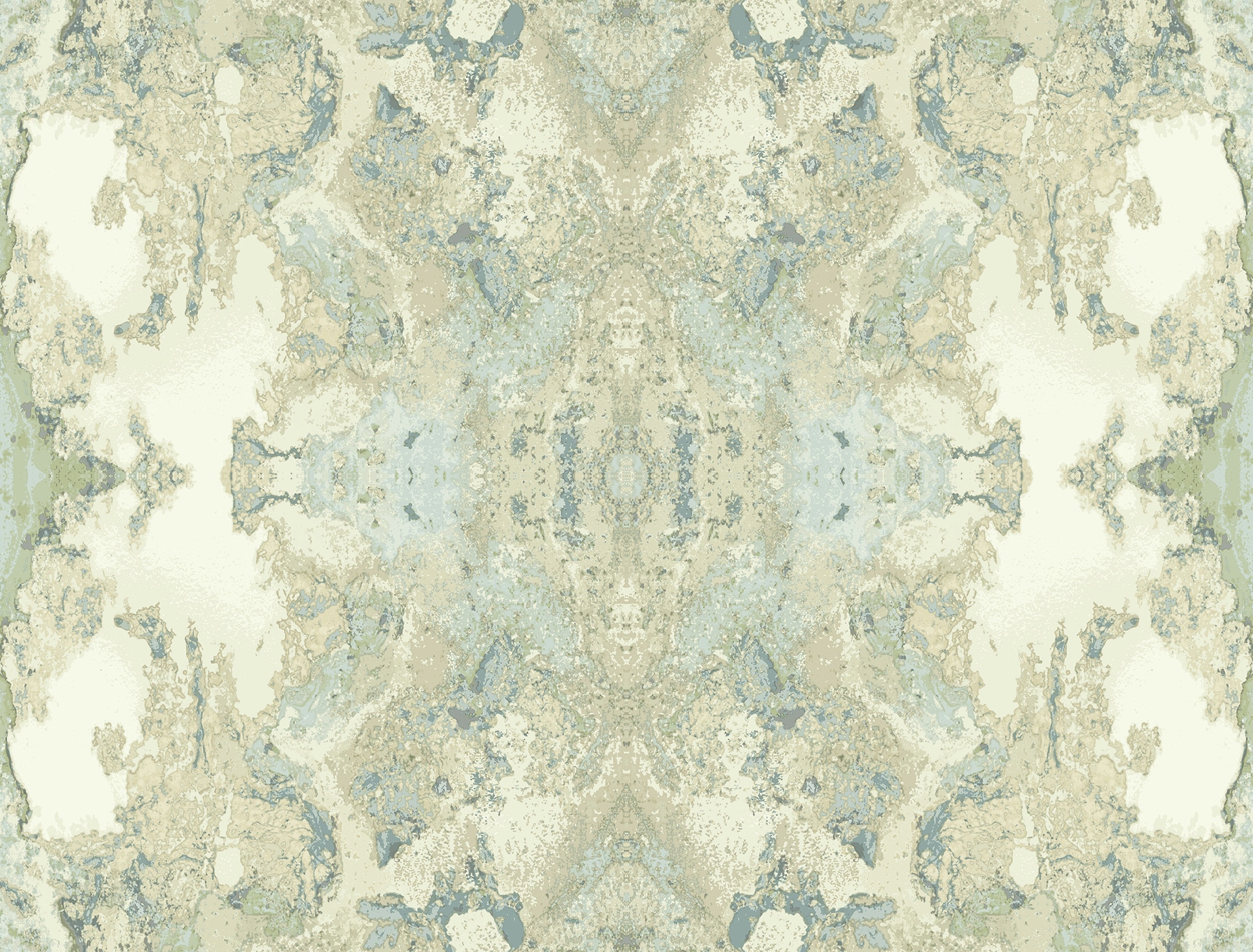 Spa Blue and Green Grasscloth Peel and Stick Wallpaper