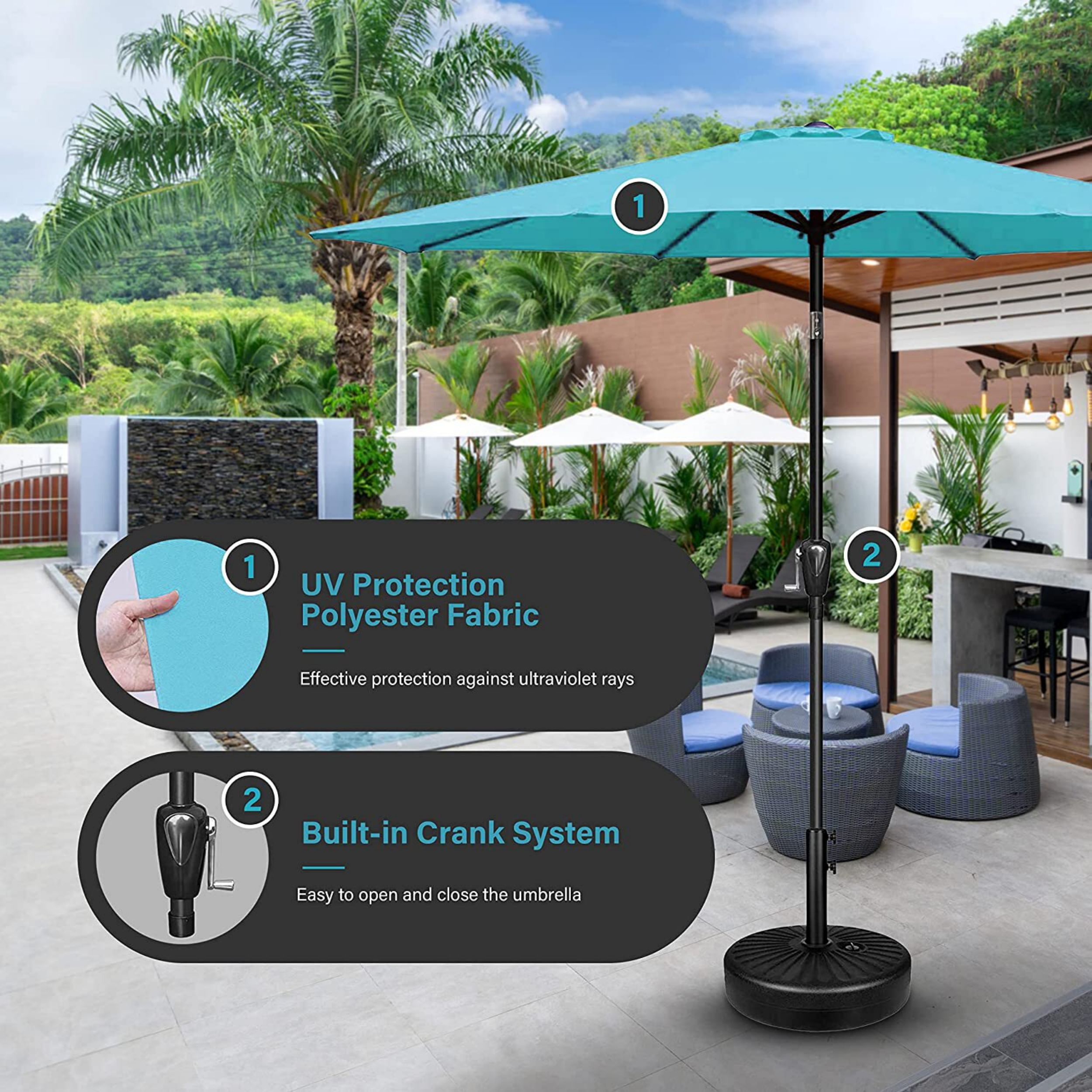 Miki Shinly DHS-6234-52QI Umbrellas-2 - View #4