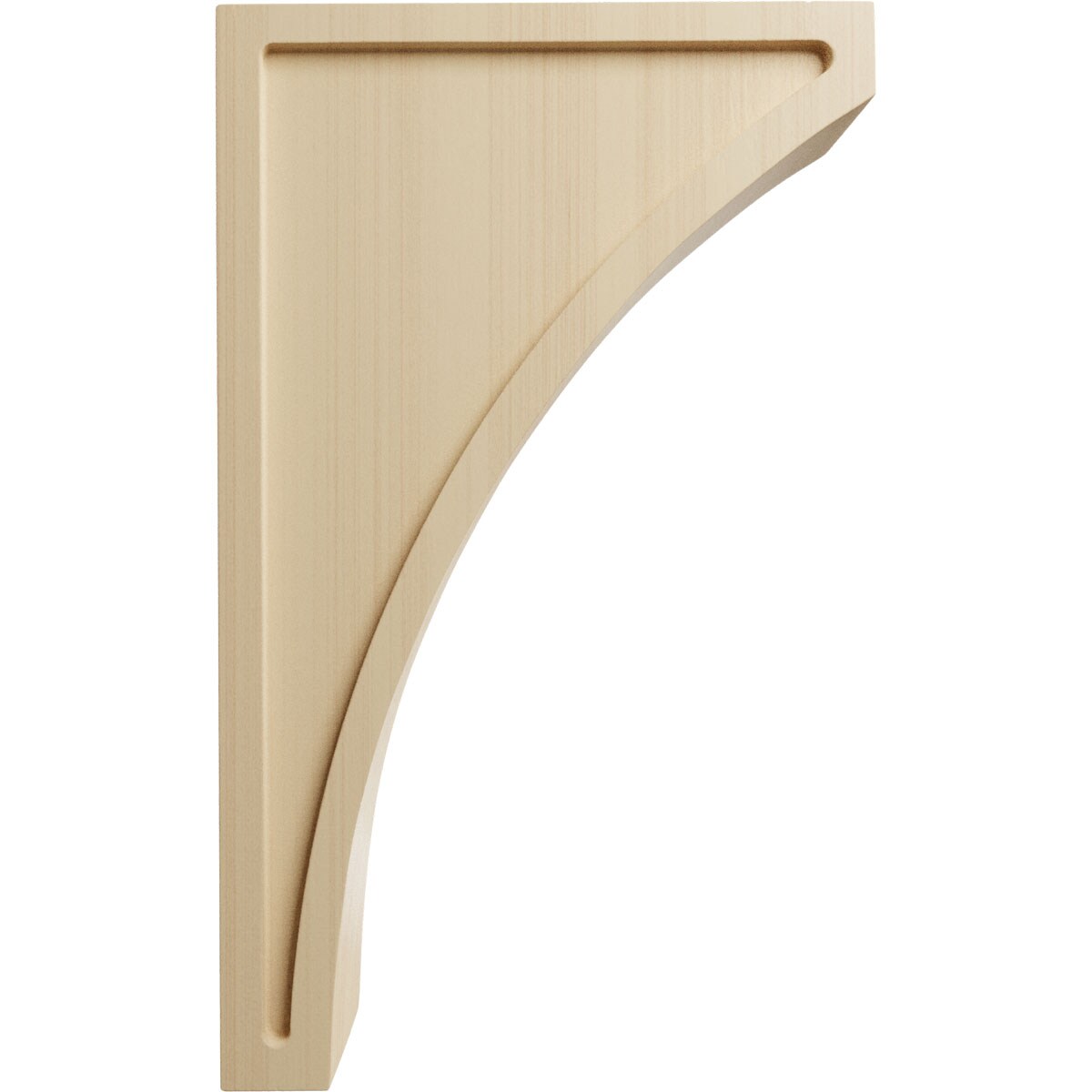 14" Natural Rubberwood Jumbo Lawson Corbel