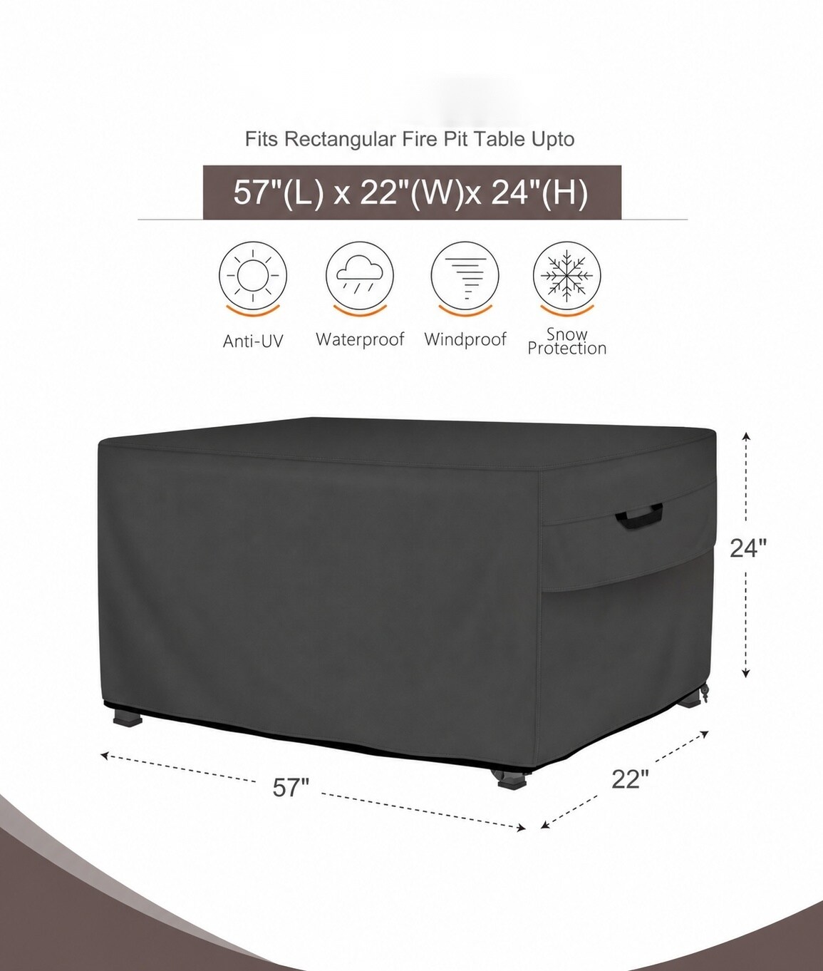 Lukvuzo LLU0627L120 Fire-Pit-Covers - View #2