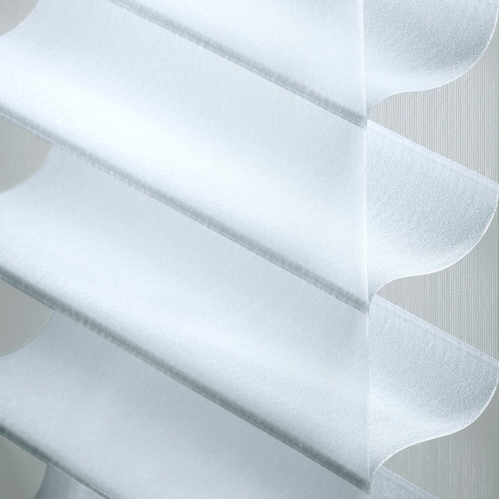 LEVOLOR 2021047 Montclair Snow Sheer Polyester Horizontal blinds swatch