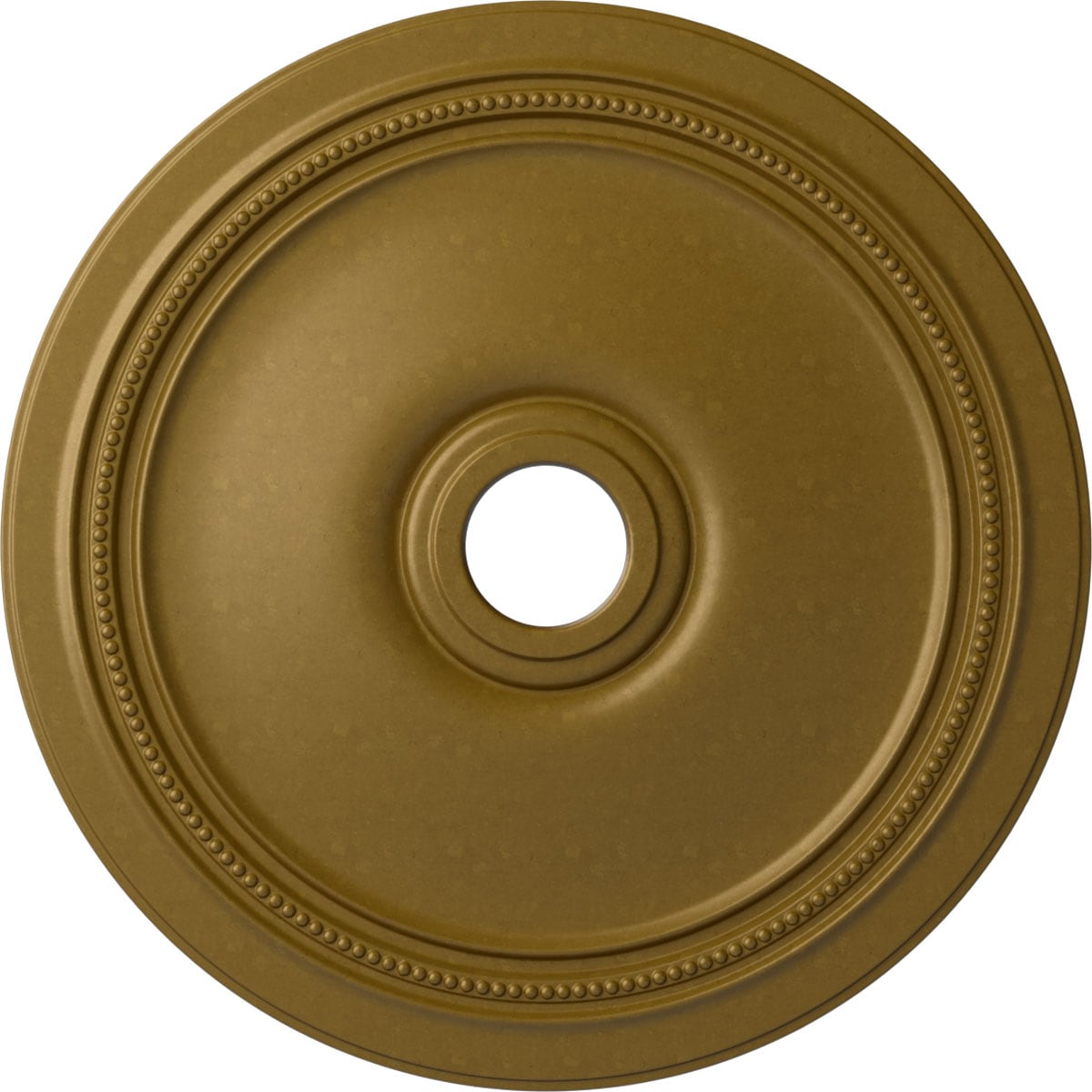 Ekena Millwork CM24DIGLS Diane 24-in W x 24-in L Painted Gold Polyurethane Whole Ceiling Medallion