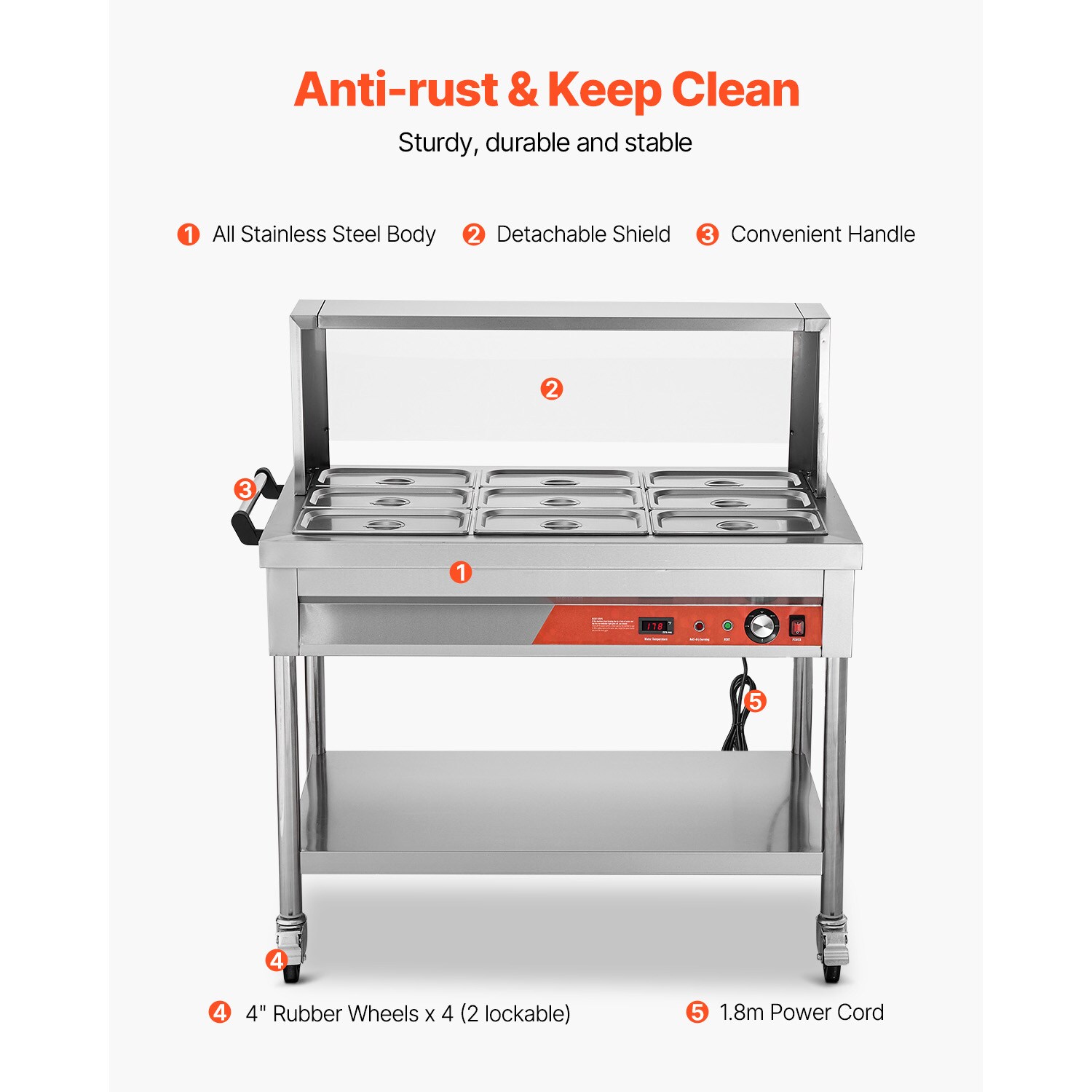 VEVOR SCSJRKZQZZTK06875V1 Buffet-Servers - View #5