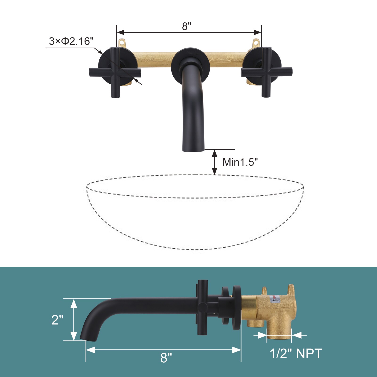 WOWOW 131400B-LW Lavatory-Faucets - View #7