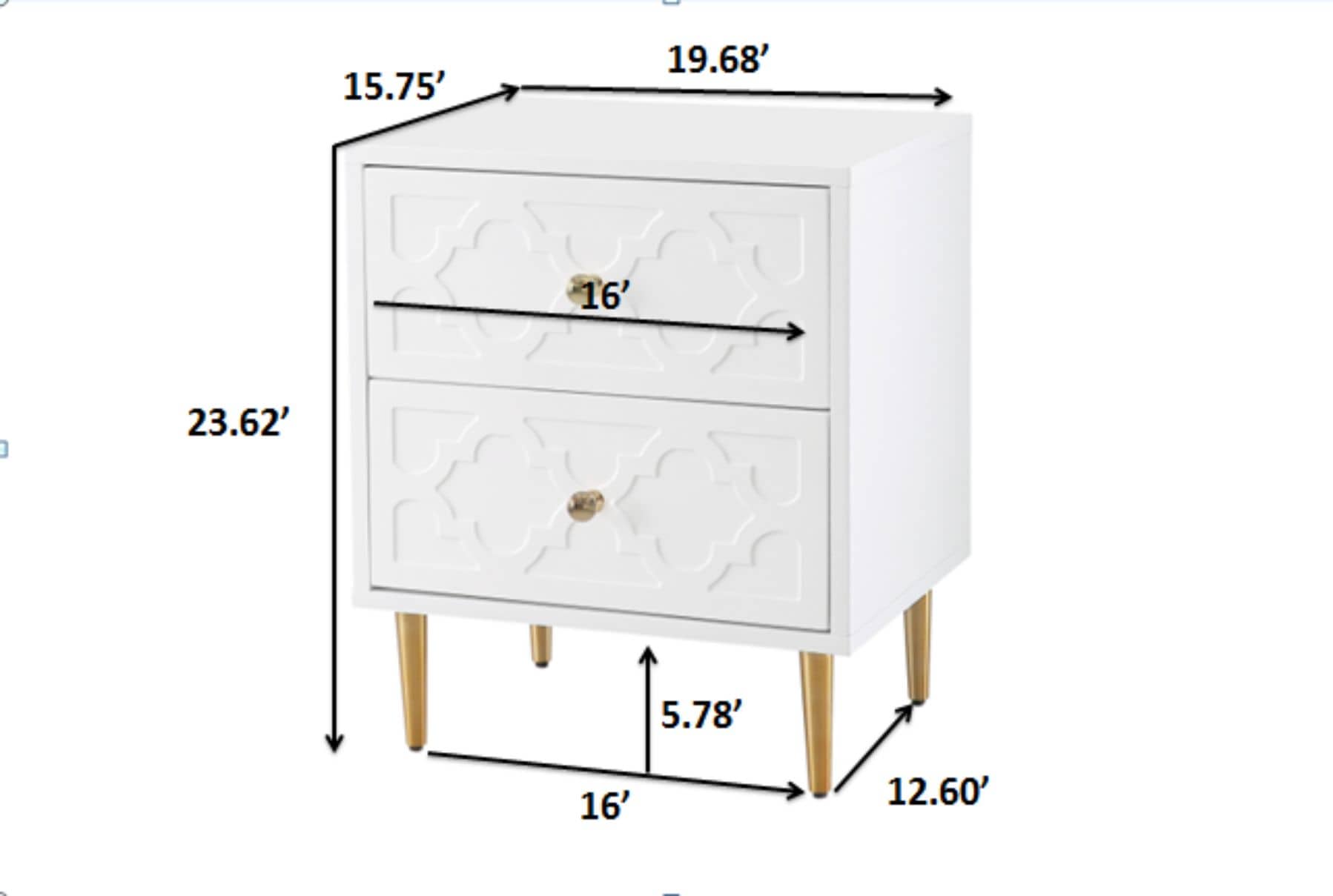 CASAINC WF-BEC-1472F-WH nightstands - View #11