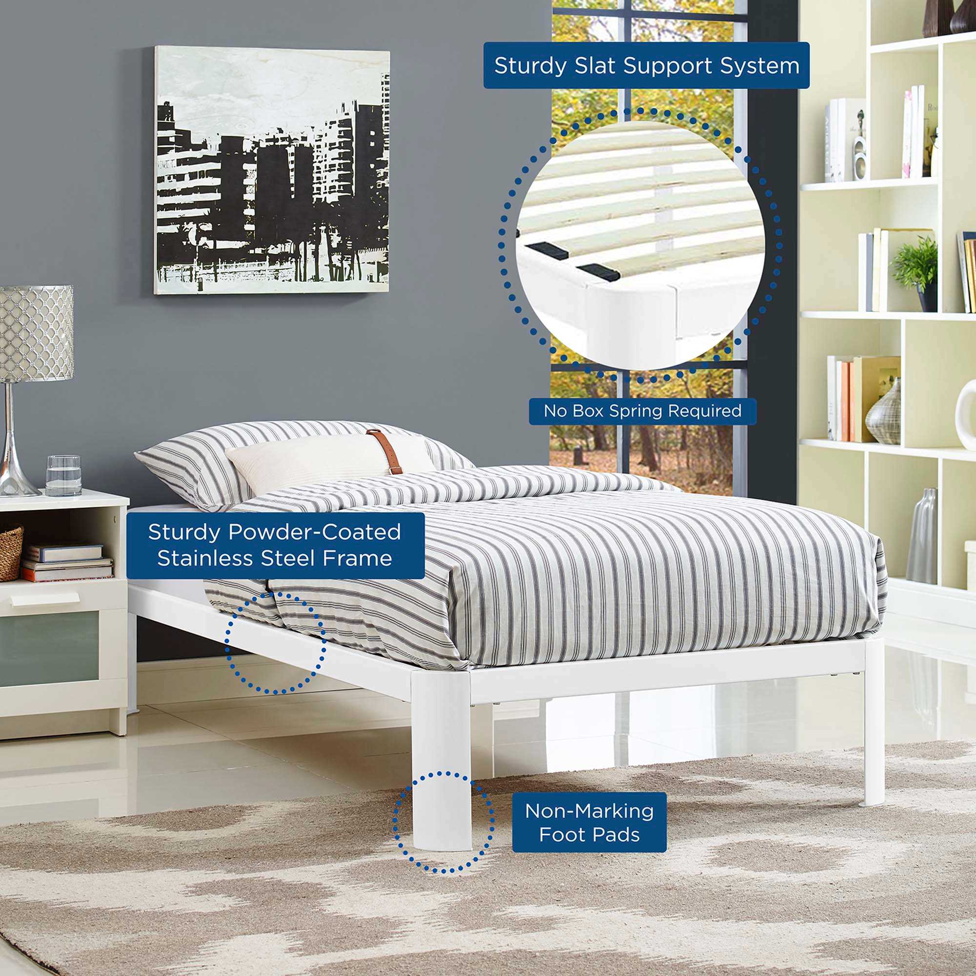 Modway MOD-5467-WHI beds - View #3