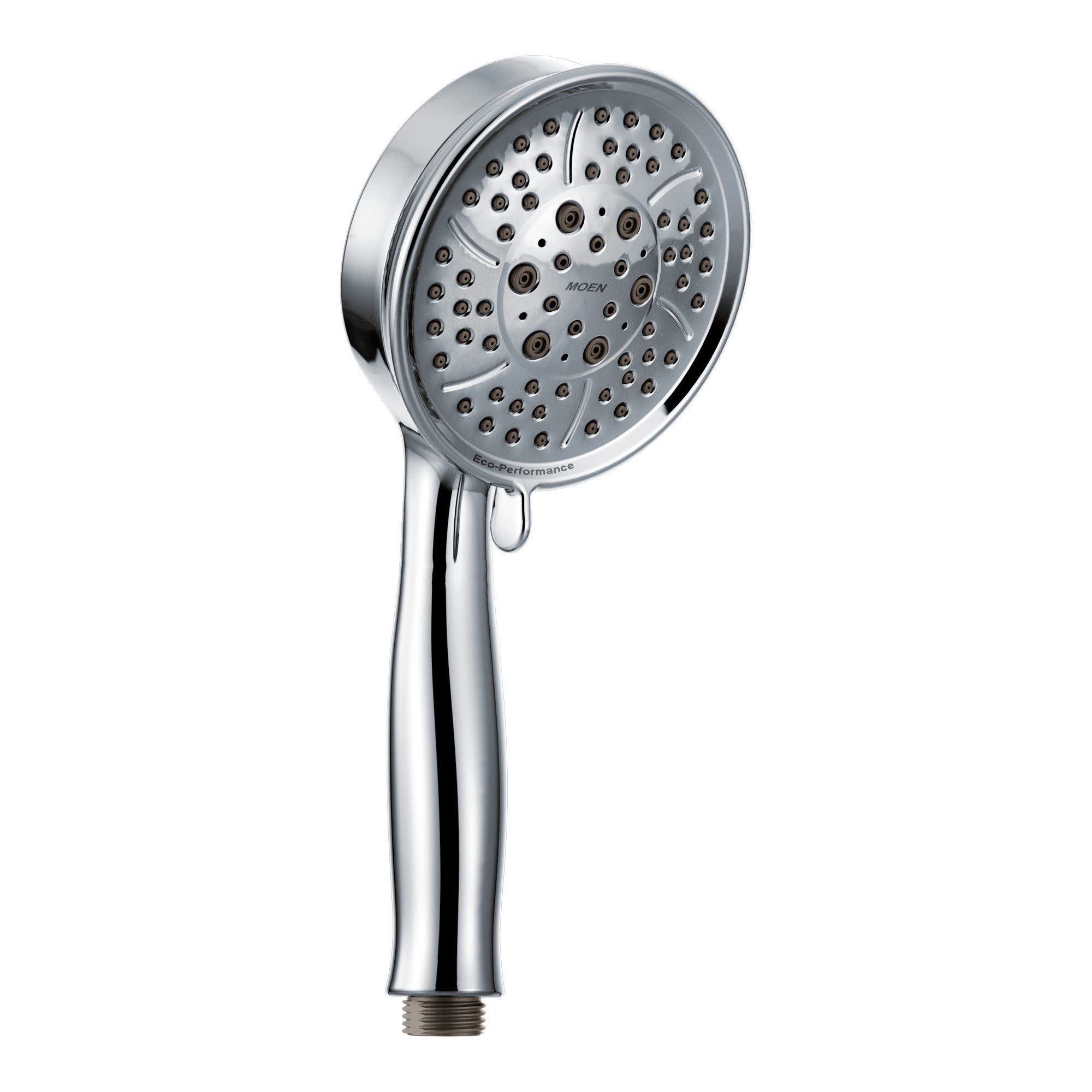 Moen Chrome 4.38-in Round Handheld Shower Head 1.75-GPM (6.6-LPM) in ...