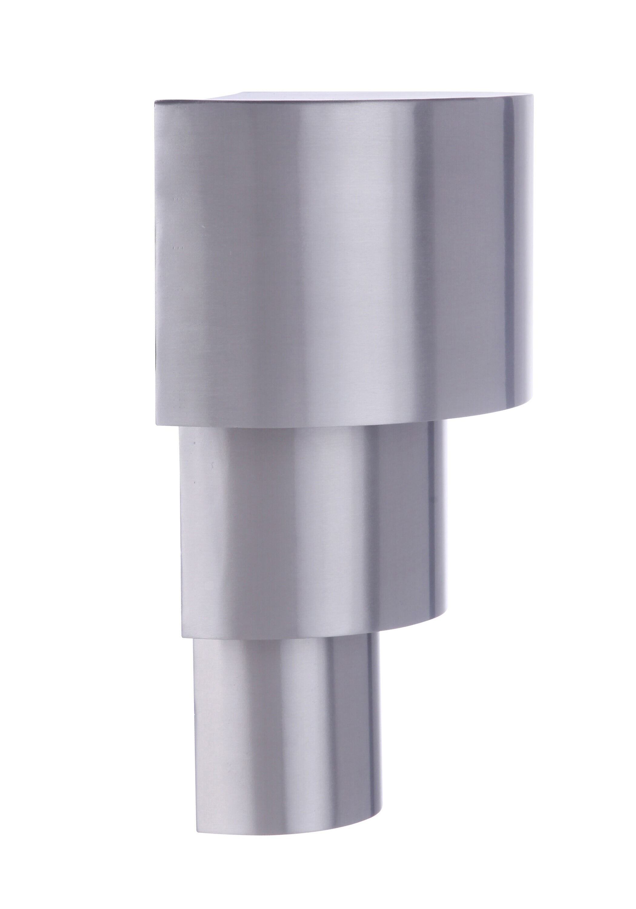 Satin Aluminum Tiered LED Outdoor Wall Sconce