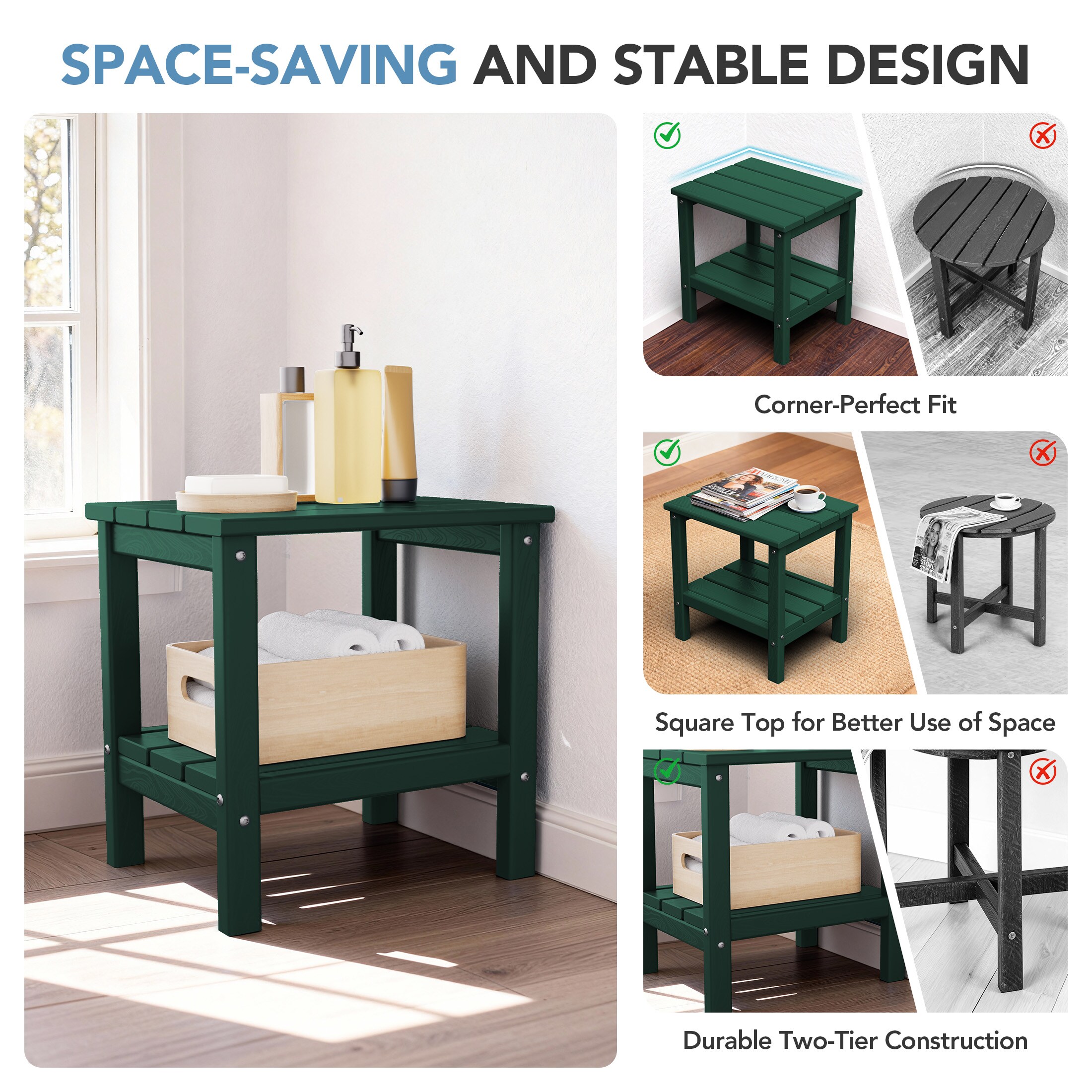 VOUA AK-SCCJP-GN Patio-Tables - View #4