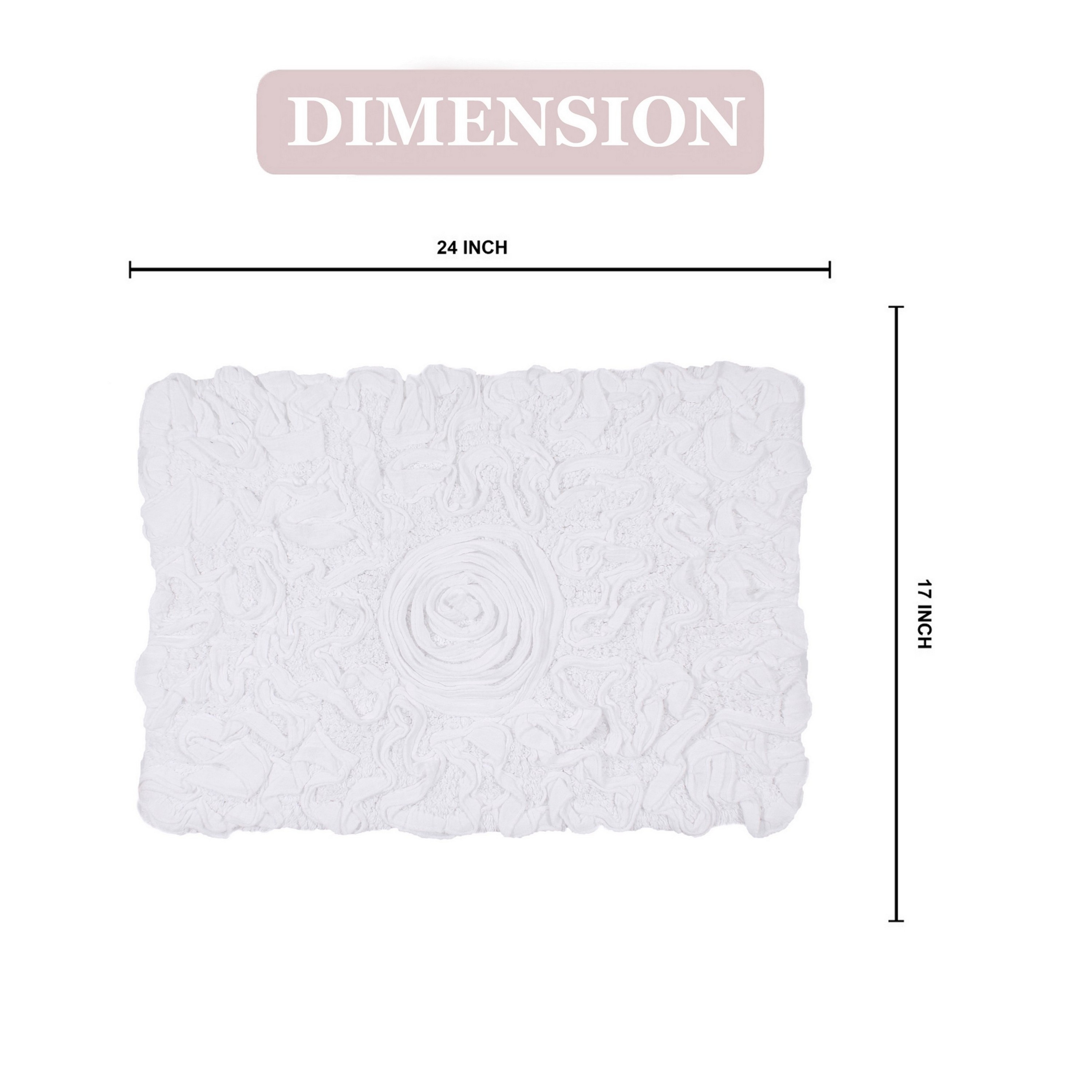 Home Weavers BBE1724WH Bath-Rugs - View #3