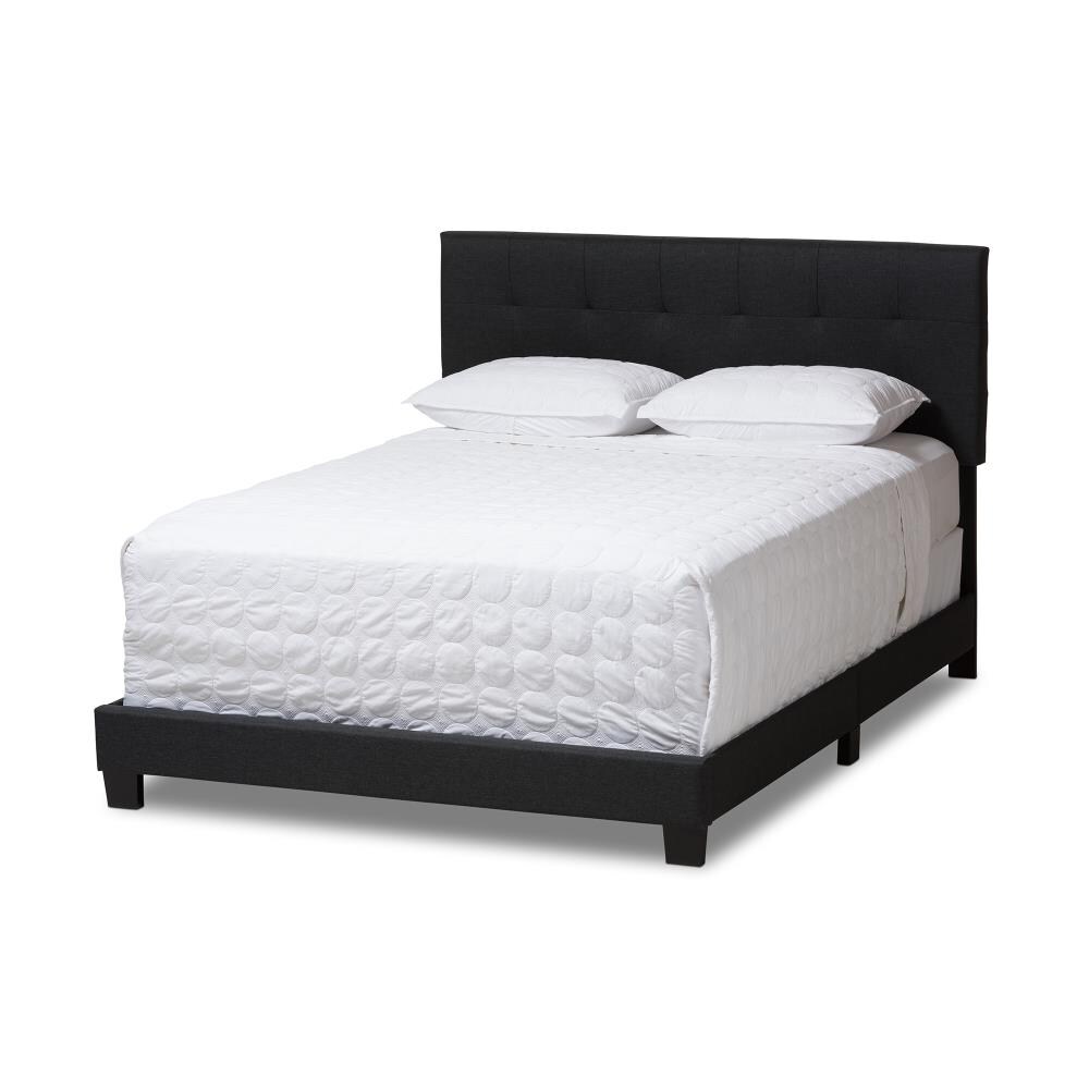 Baxton Studio Brookfield Charcoal Full Composite Upholstered Bed