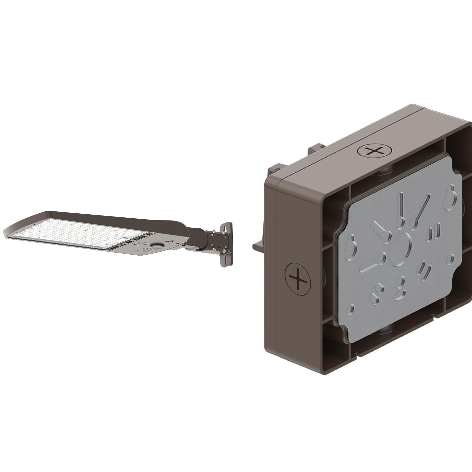 Lithonia Lighting EAX2 High Lumen Area Light with Wall Bracket Adapter Bundle