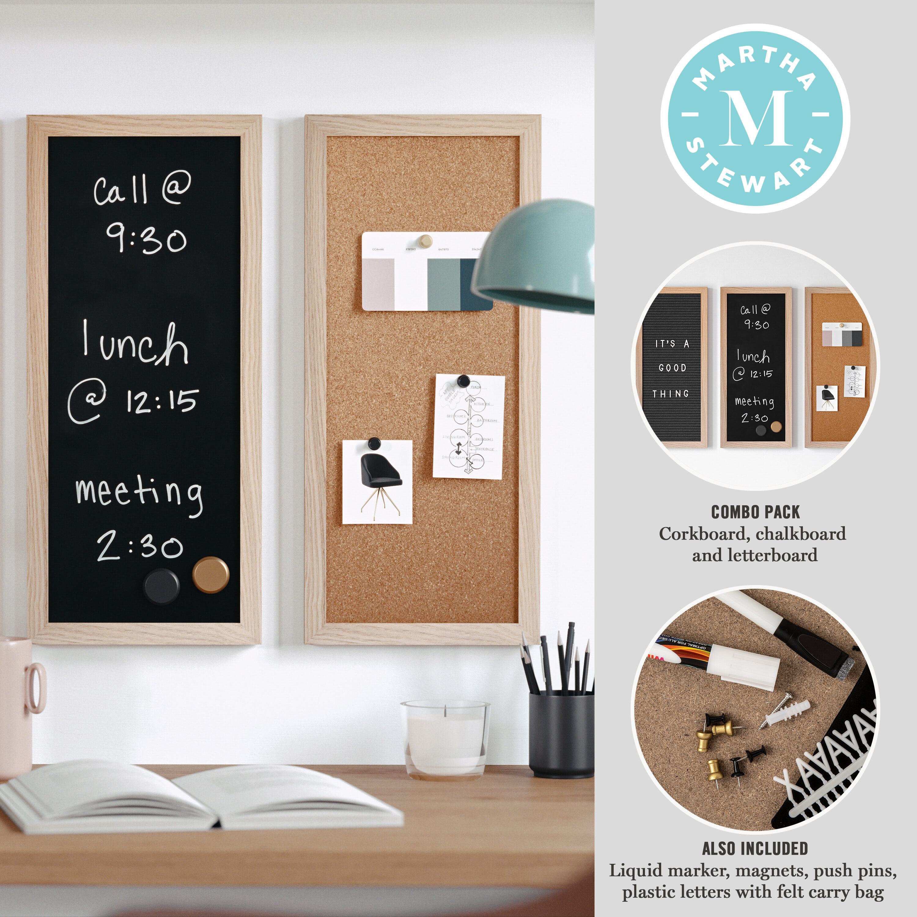 Martha Stewart 196861047114 Dry-Erase-Bulletin-Boards - View #2