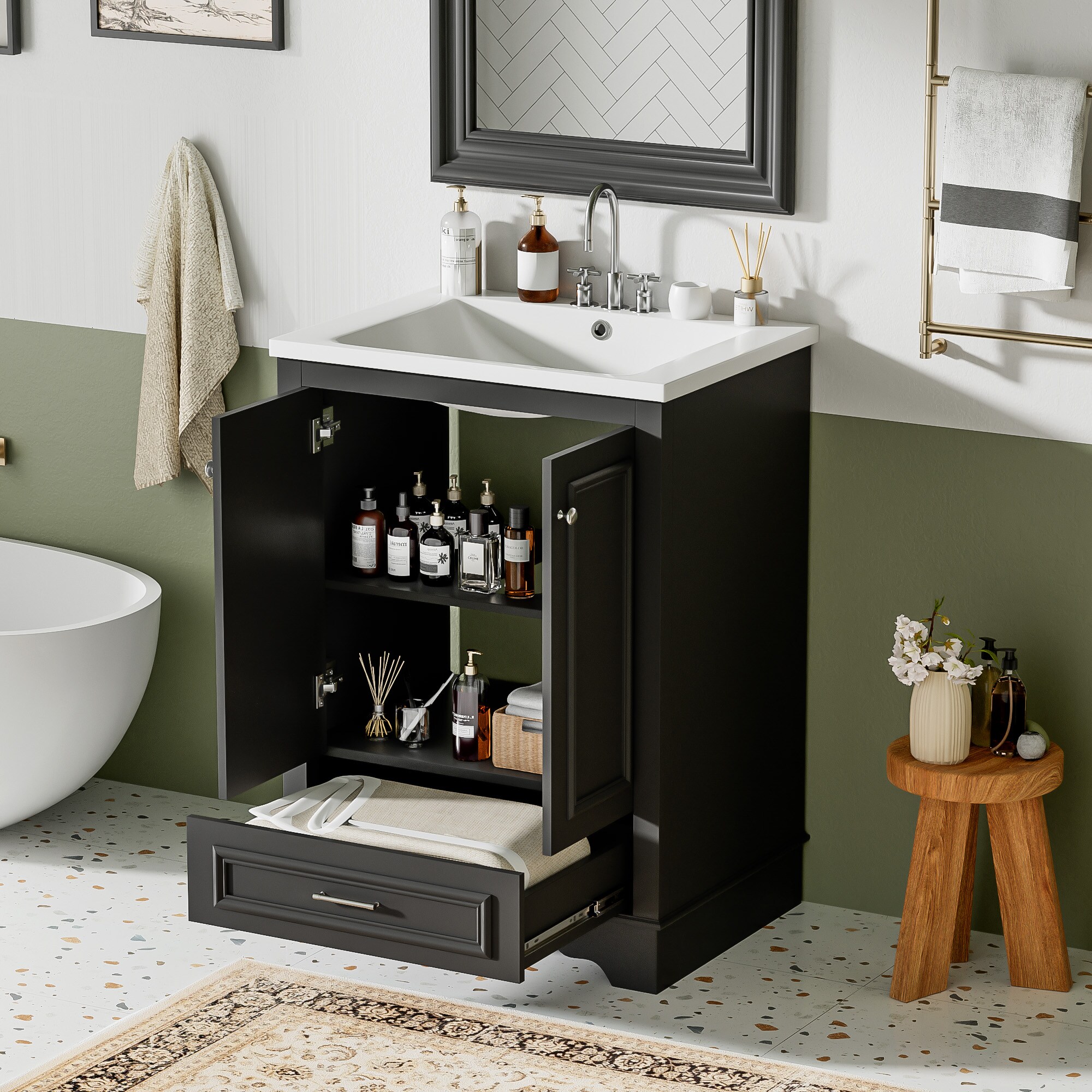 WELLFOR CEHO-P340019B Bath-Vanity-Combo - View #2