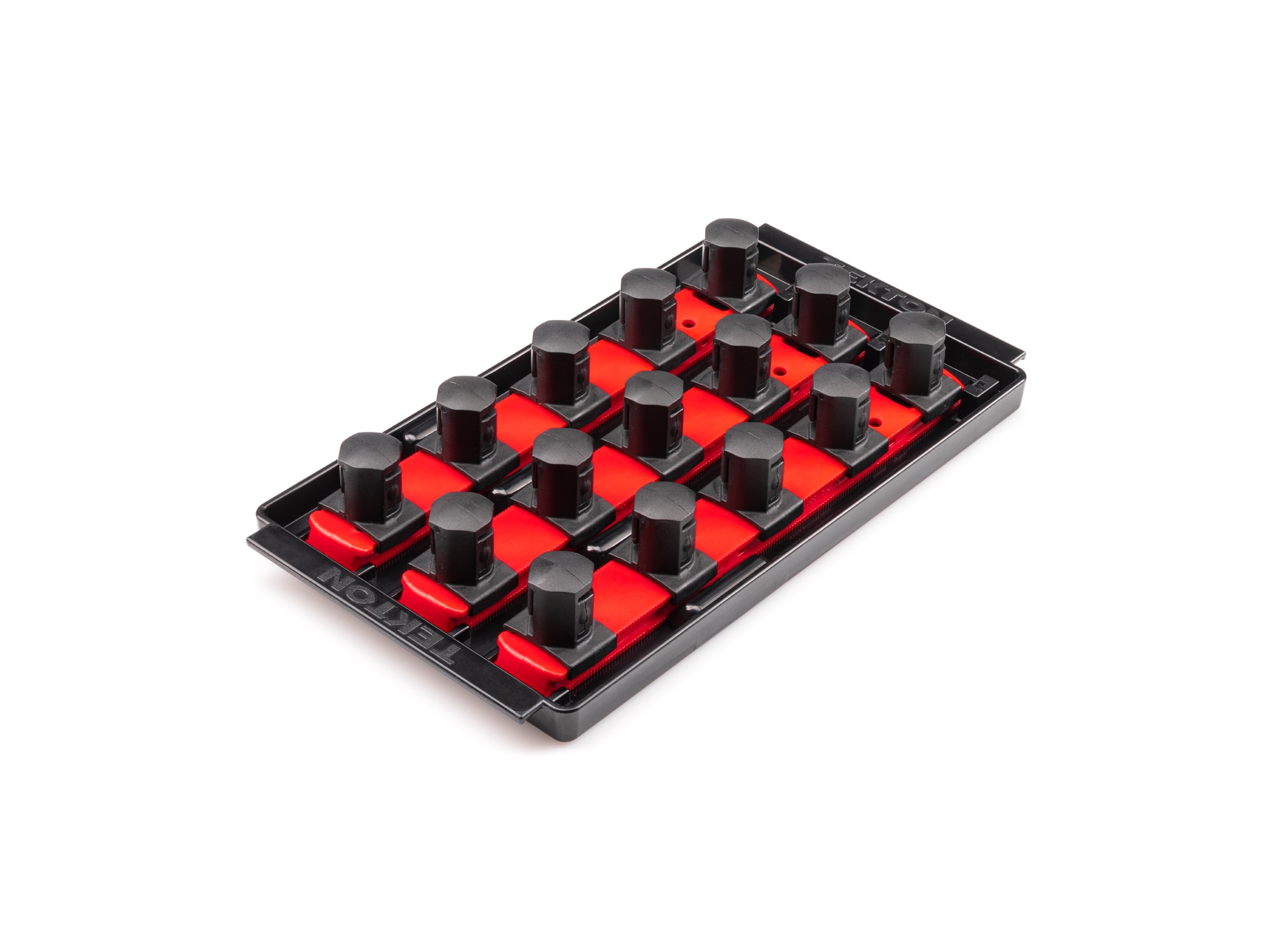 TEKTON OST35115 Plastic Socket storage - 3/4 in drive x 8 inch socket rails with 15 clips