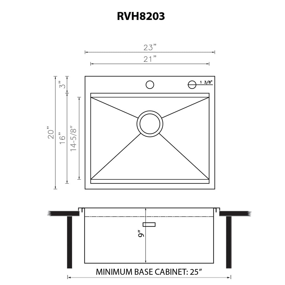 Ruvati RVH8203 Kitchen-Sinks - View #9