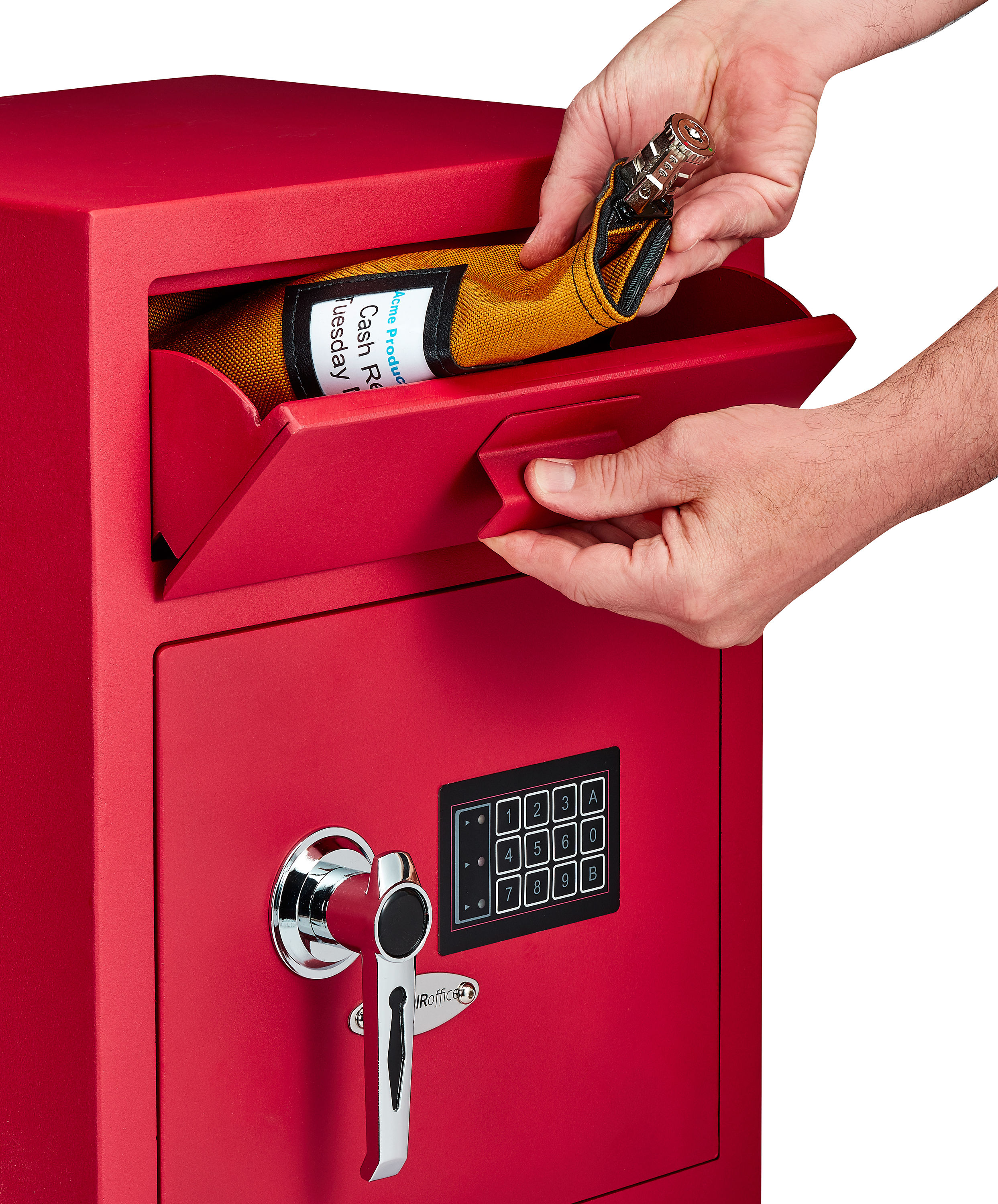 AdirOffice 670-200-RED Floor-Wall-Safes - View #3