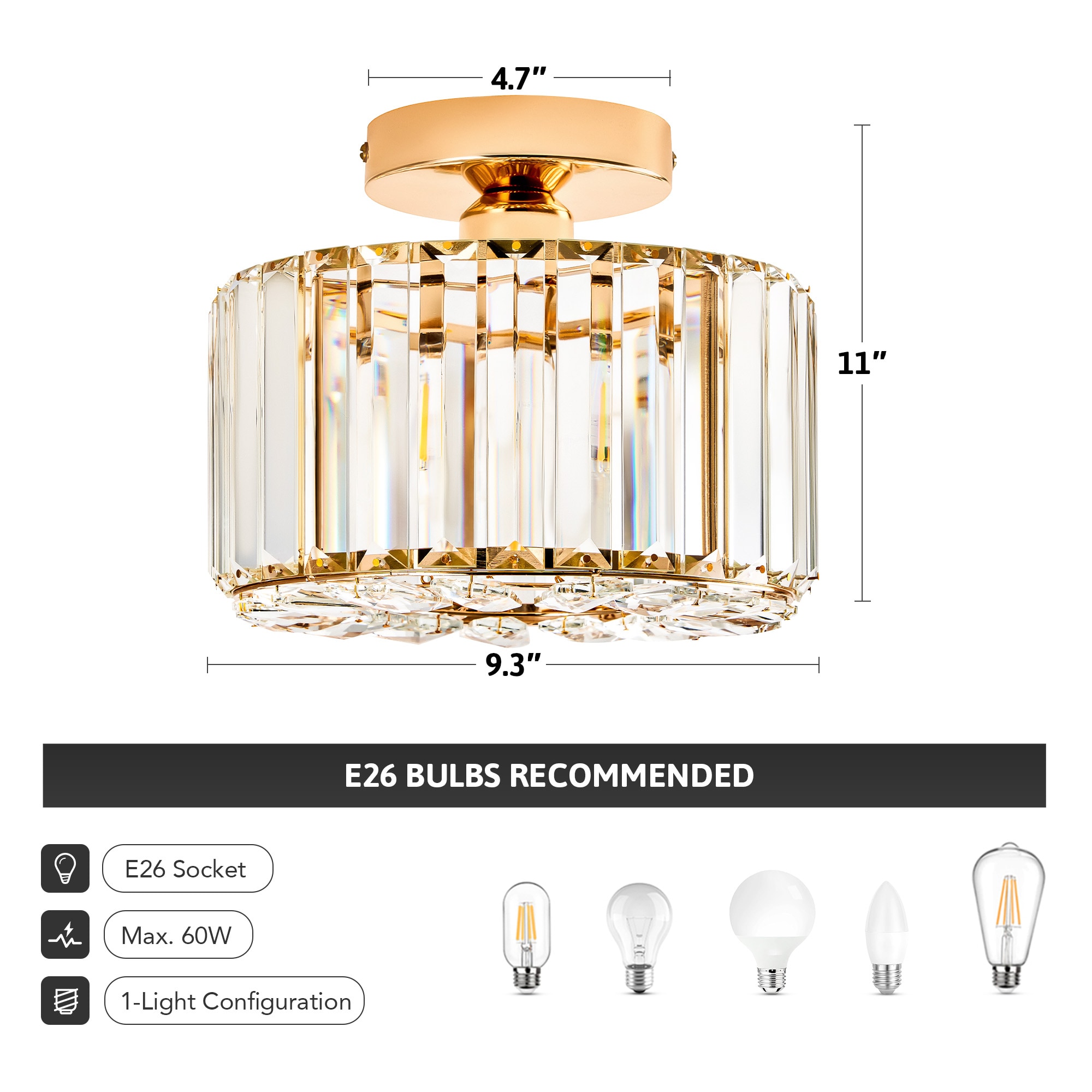 CO-Z CRL-15M1-GD flushmounts - View #8