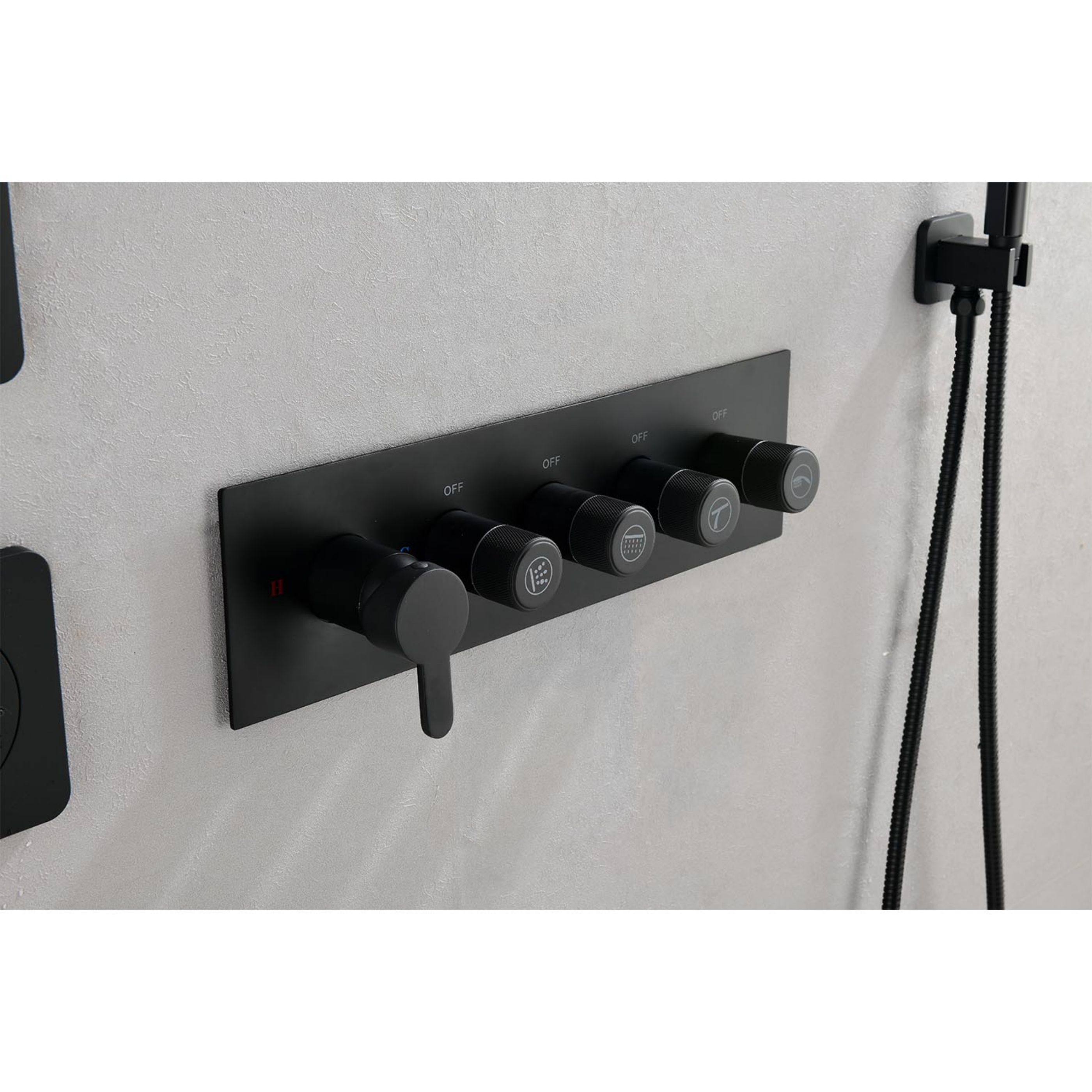 WELLFOR GGZP-228724BG Showerhead-Bar-Panels - View #8