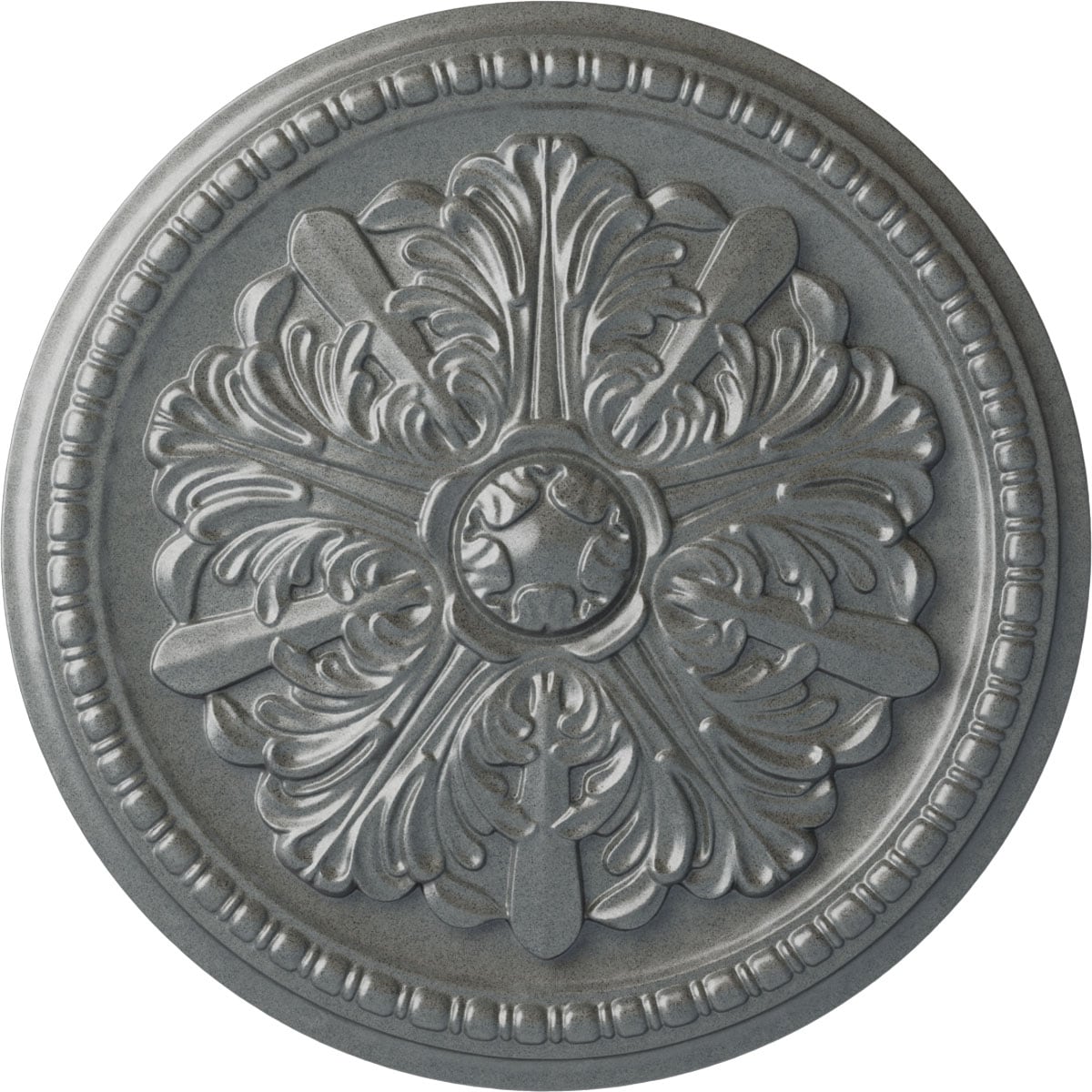 Ekena Millwork CM16SWPLS Swindon 16.875-in W x 16.875-in L Painted Platinum Polyurethane Whole Ceiling Medallion