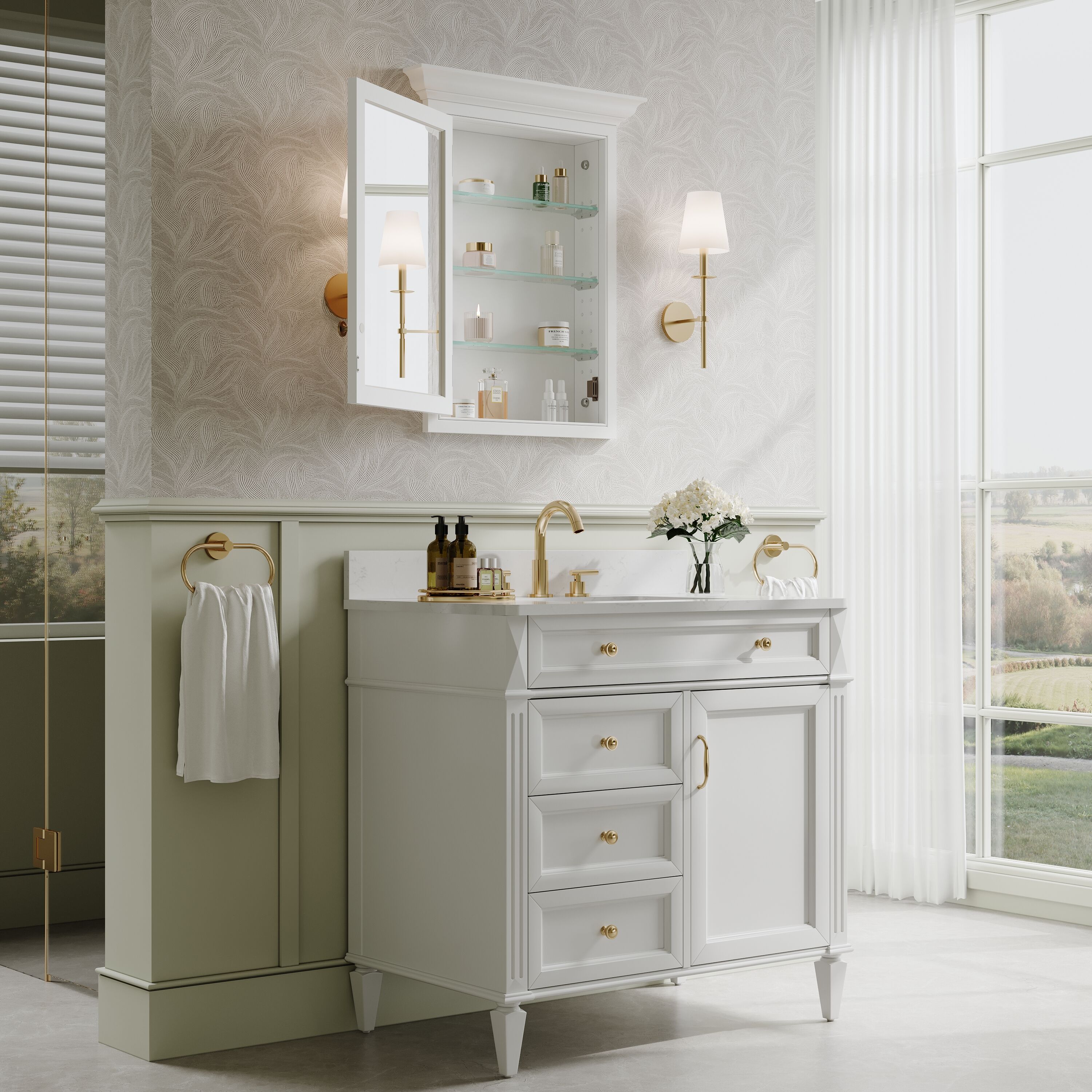 WELLFOR EXMC2030RD Bathroom-Medicine-Cabinets - View #10