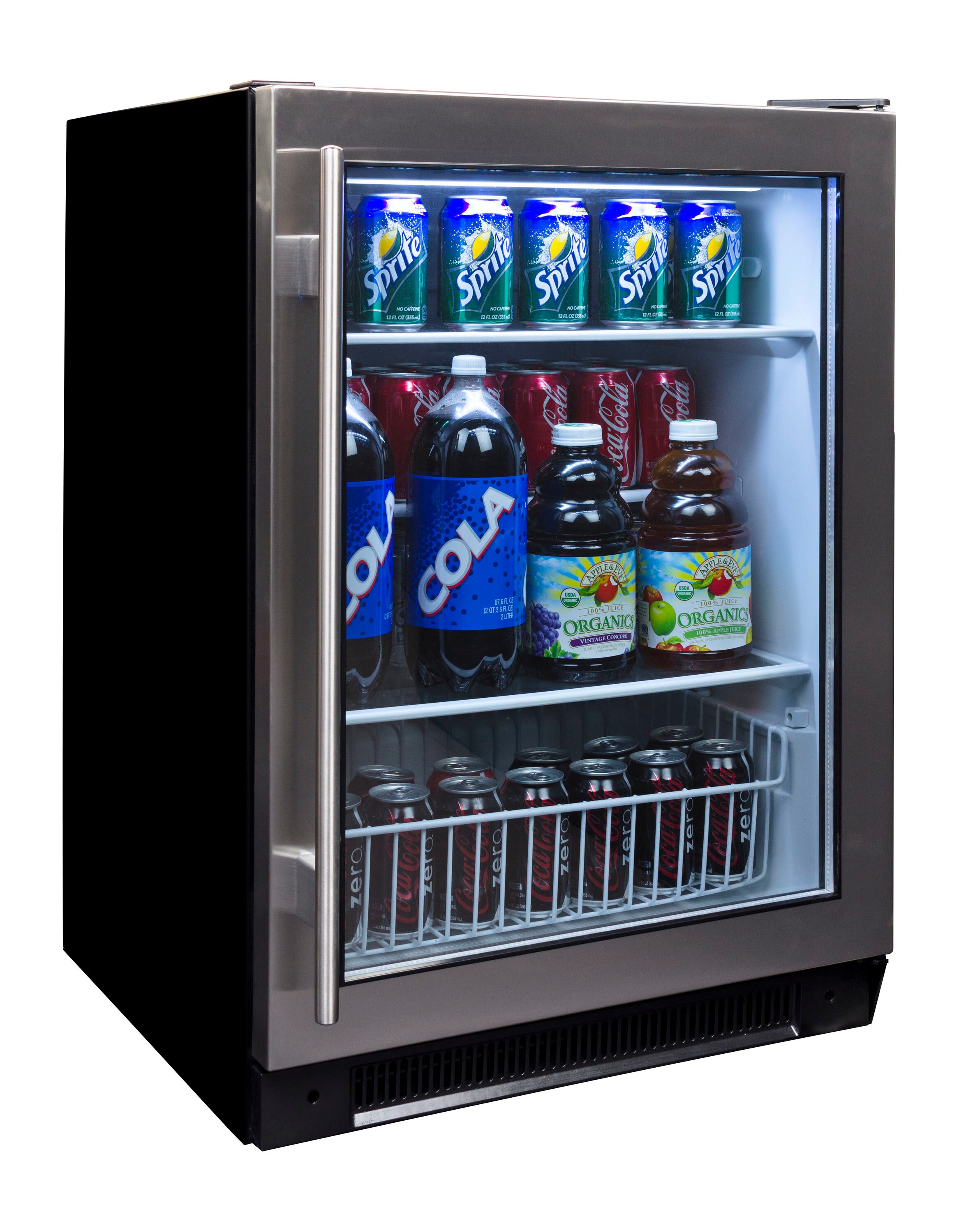 Haier 23.87-in W Stainless Steel Built-In Beverage Refrigerator with ...