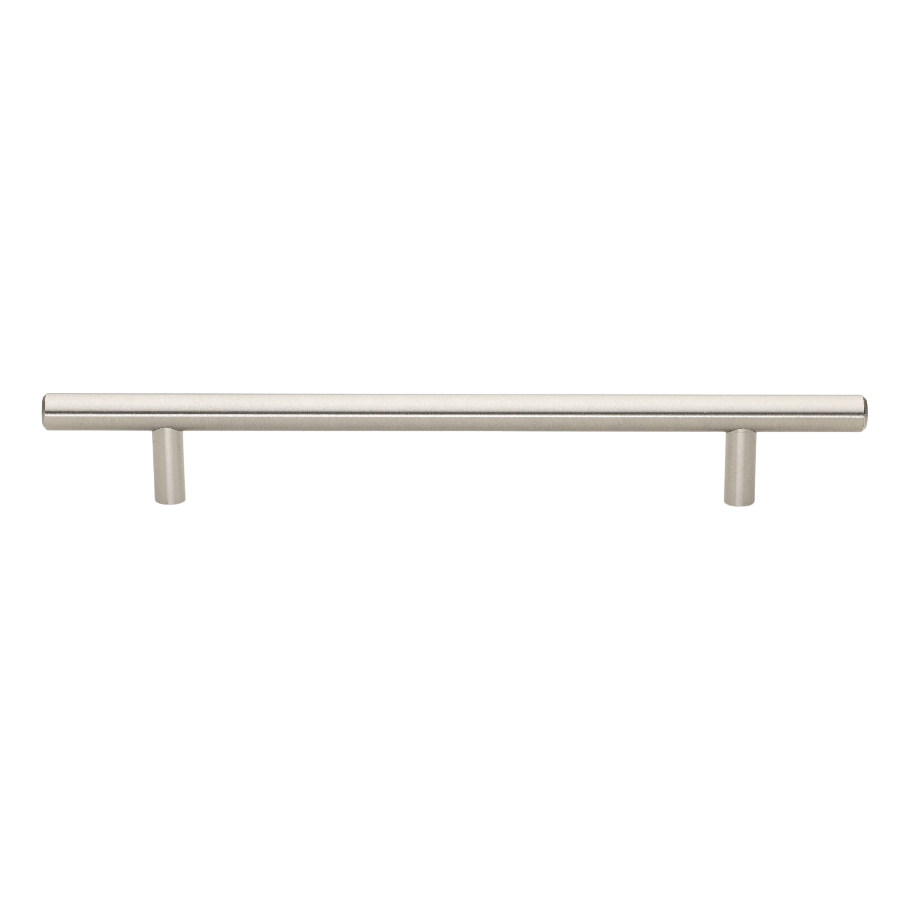 GlideRite Hardware 5004-178-SS-25 7 Inch Center to Center Solid Steel Modern Cabinet Hardware Handle - 5004-178-SS
