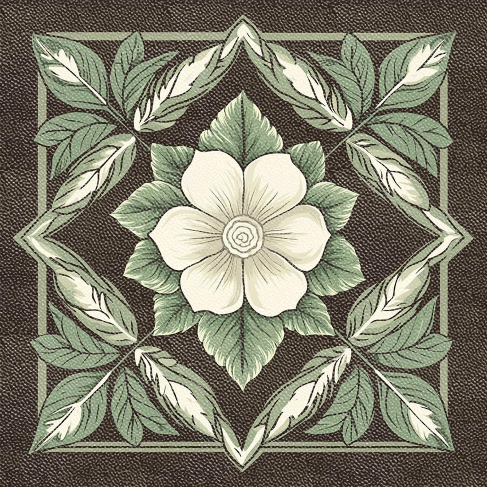 KIWDZFU Vinyl Floor Tiles 10PCS 12x12 Inch Pastel Abstract Flowers Peel and Stick Flooring for Kitchen Bathroom Bedroom DIY Home Decor #LKI0818A1500