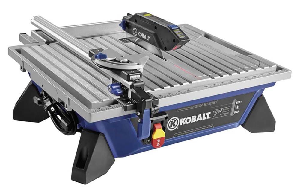 Kobalt 7-in 6.5-Amp Wet Tabletop Tile Saw in the Tile Saws department at 