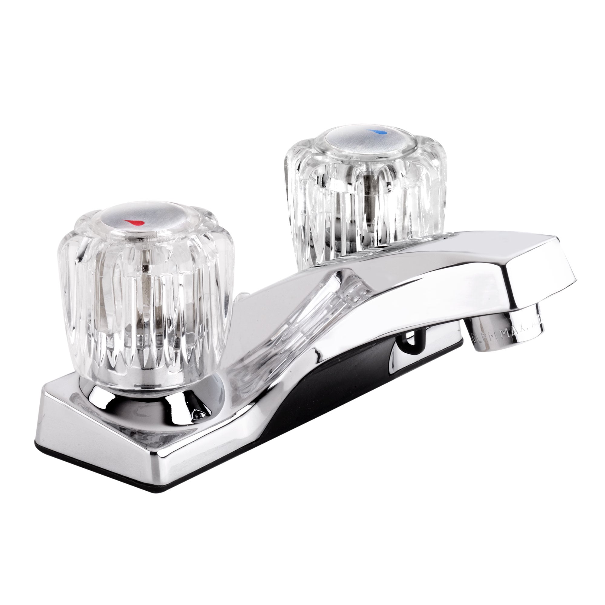 Belanger EBA73WCP Essential Polished Chrome 4-in centerset 2-Handle Bathroom Sink Faucet with Deck Plate