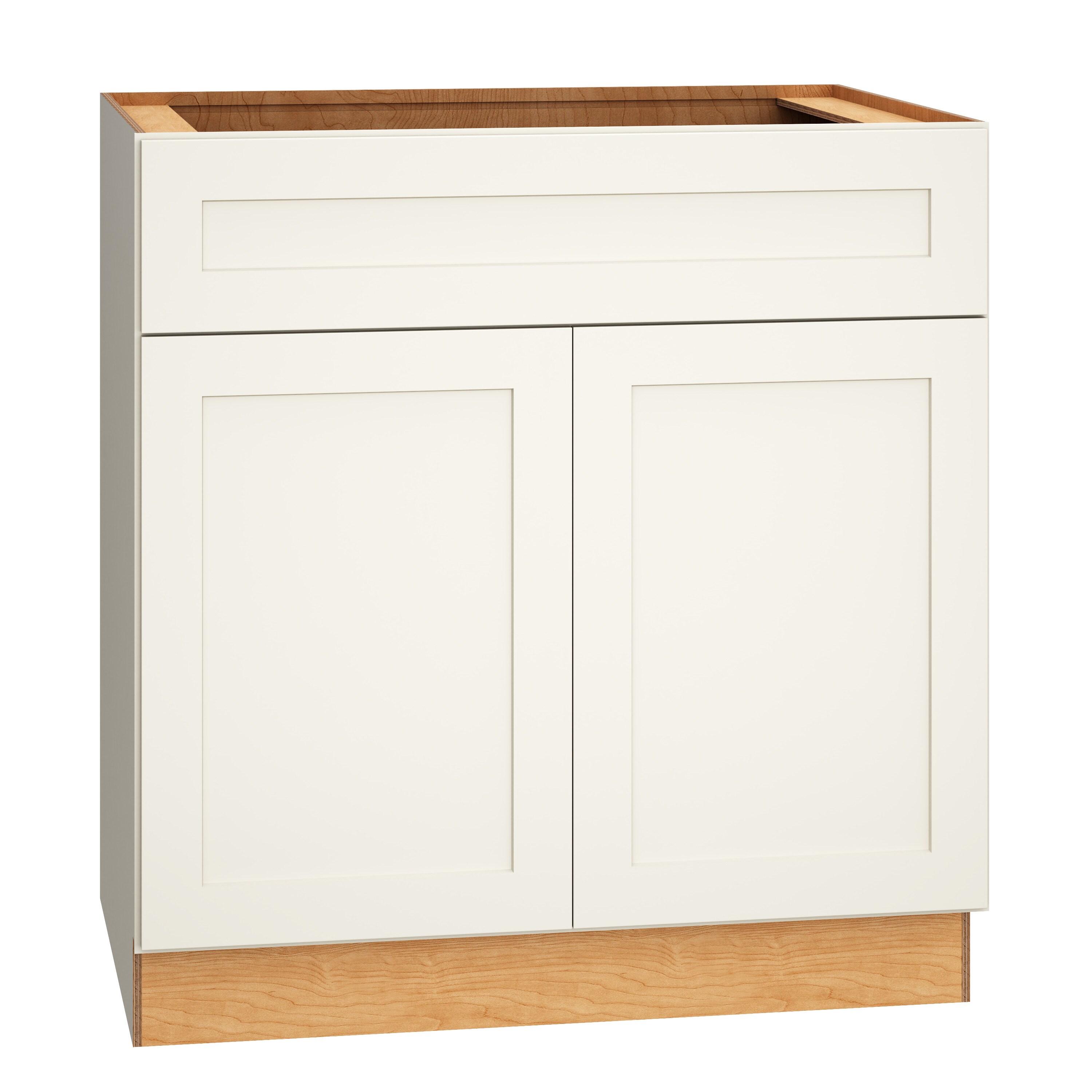 RELIABILT 332 B33 Pinnacle 33-in W x 34.5-in H x 24-in D White Base Fully assembled Plywood Cabinet (Recessed Panel Shaker)