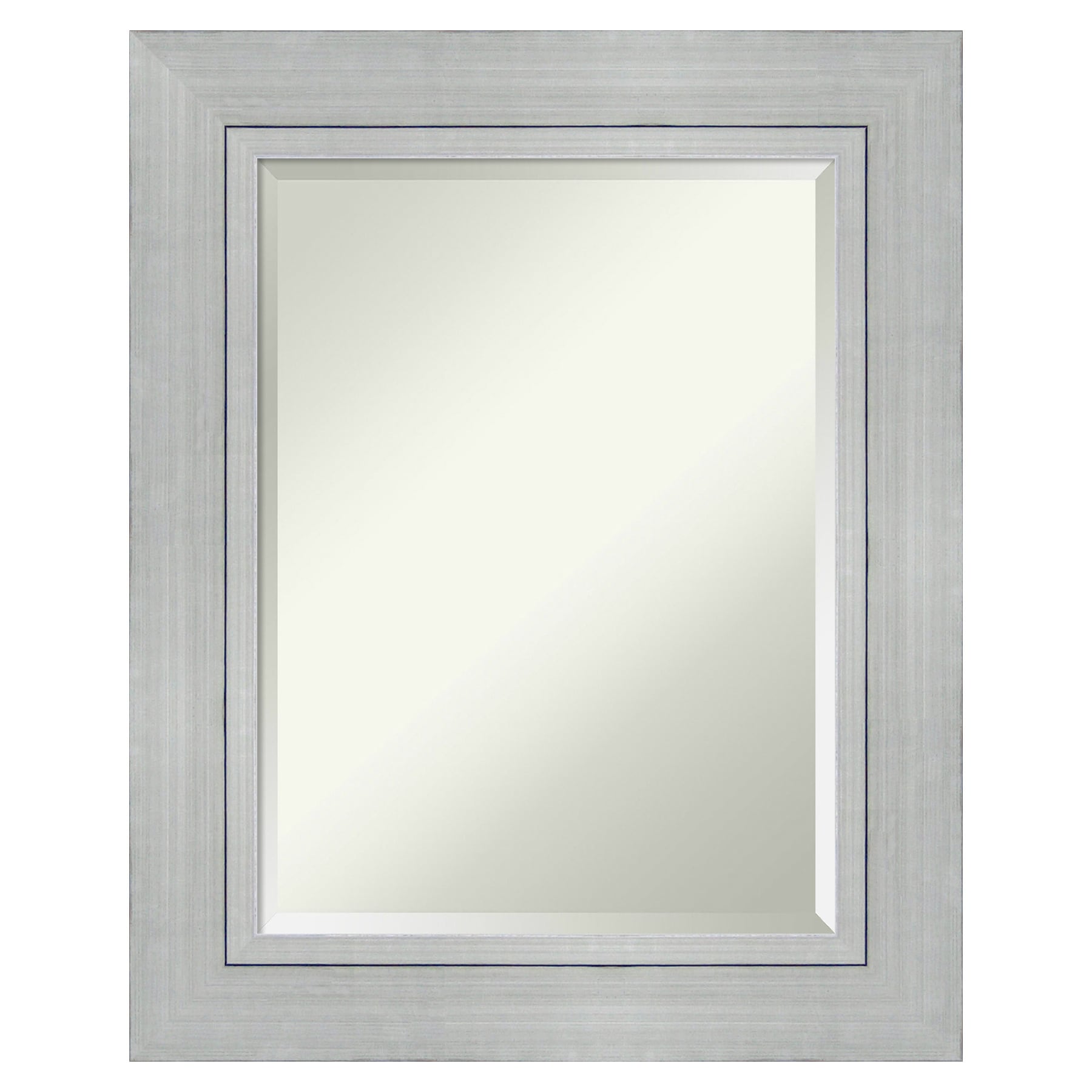 Amanti Art DSW4016471 Romano 25.25-Inches x 31.25-Inches Framed Rectangle Bathroom Vanity Mirror ( Silver )